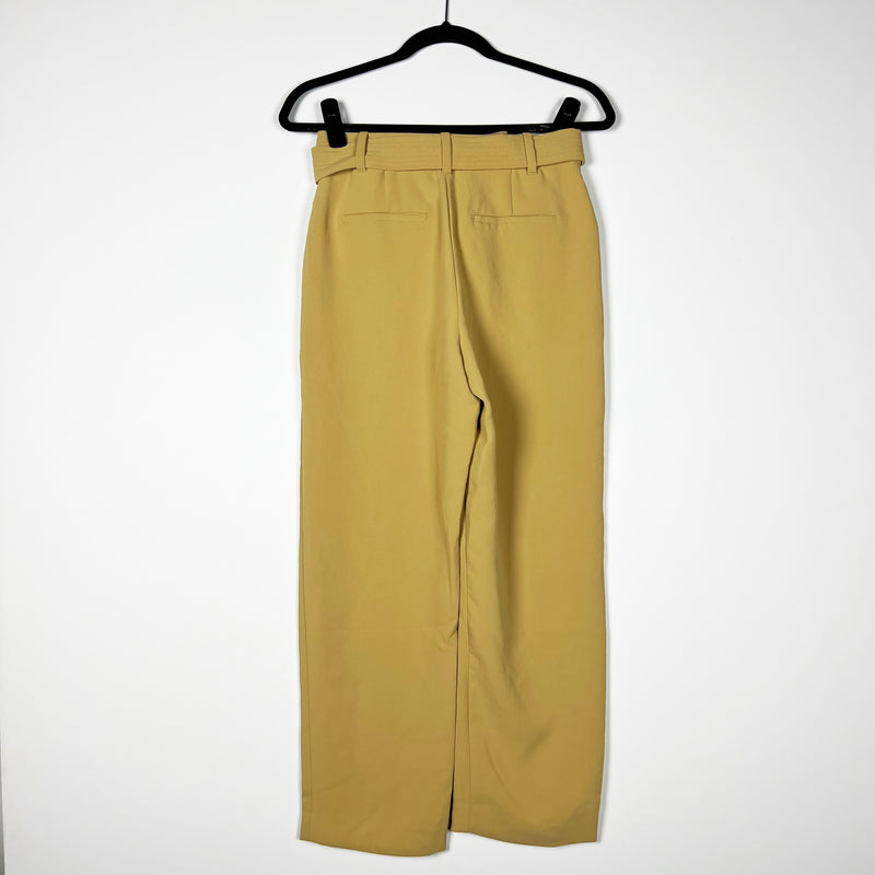 Wilfred Aritzia Tie Front Pant High Waisted Belted Crepe Straight Leg Trousers 2