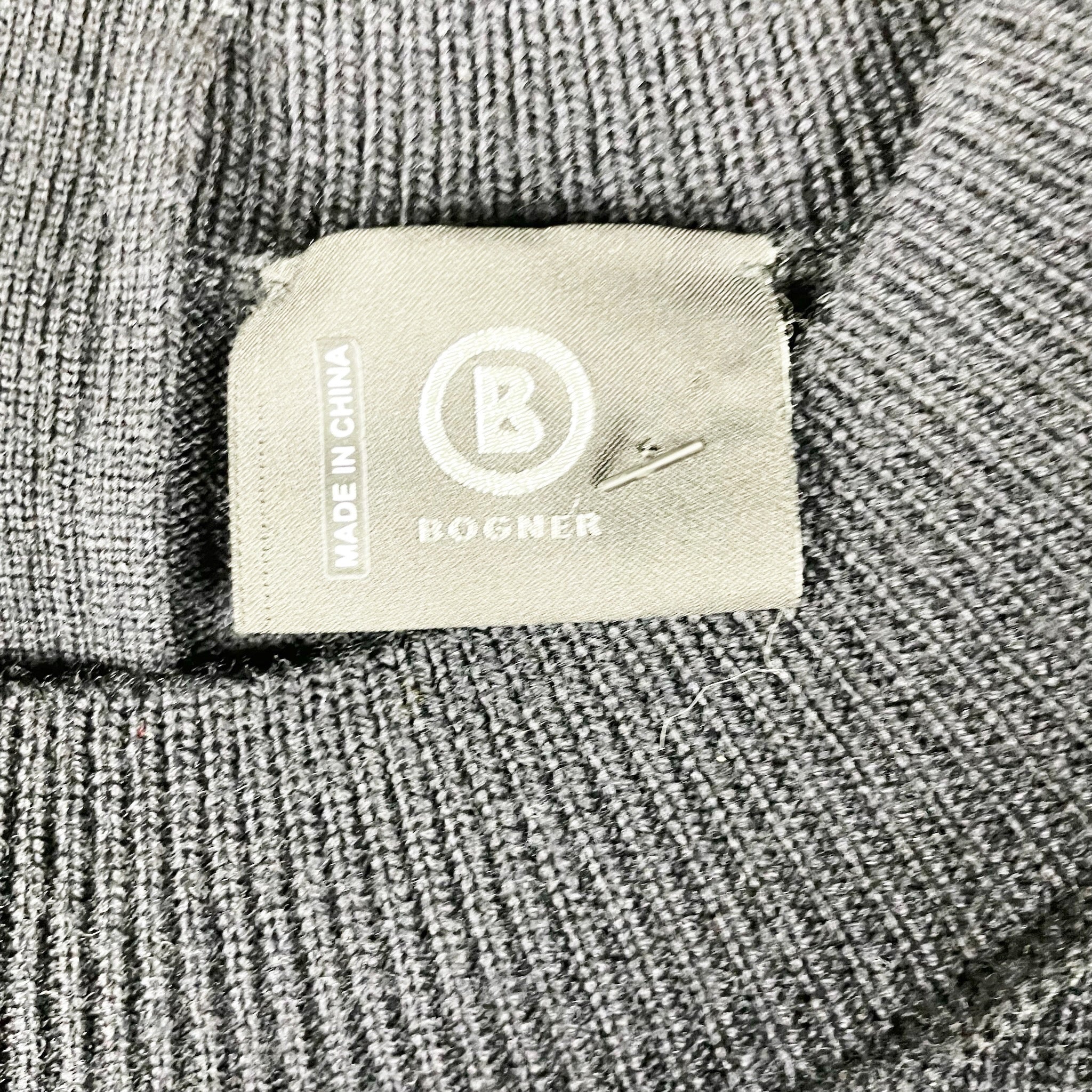 Bogner Wool Stretch Velvet Velour Floral Applique Crew Neck Pullover Sweater 4