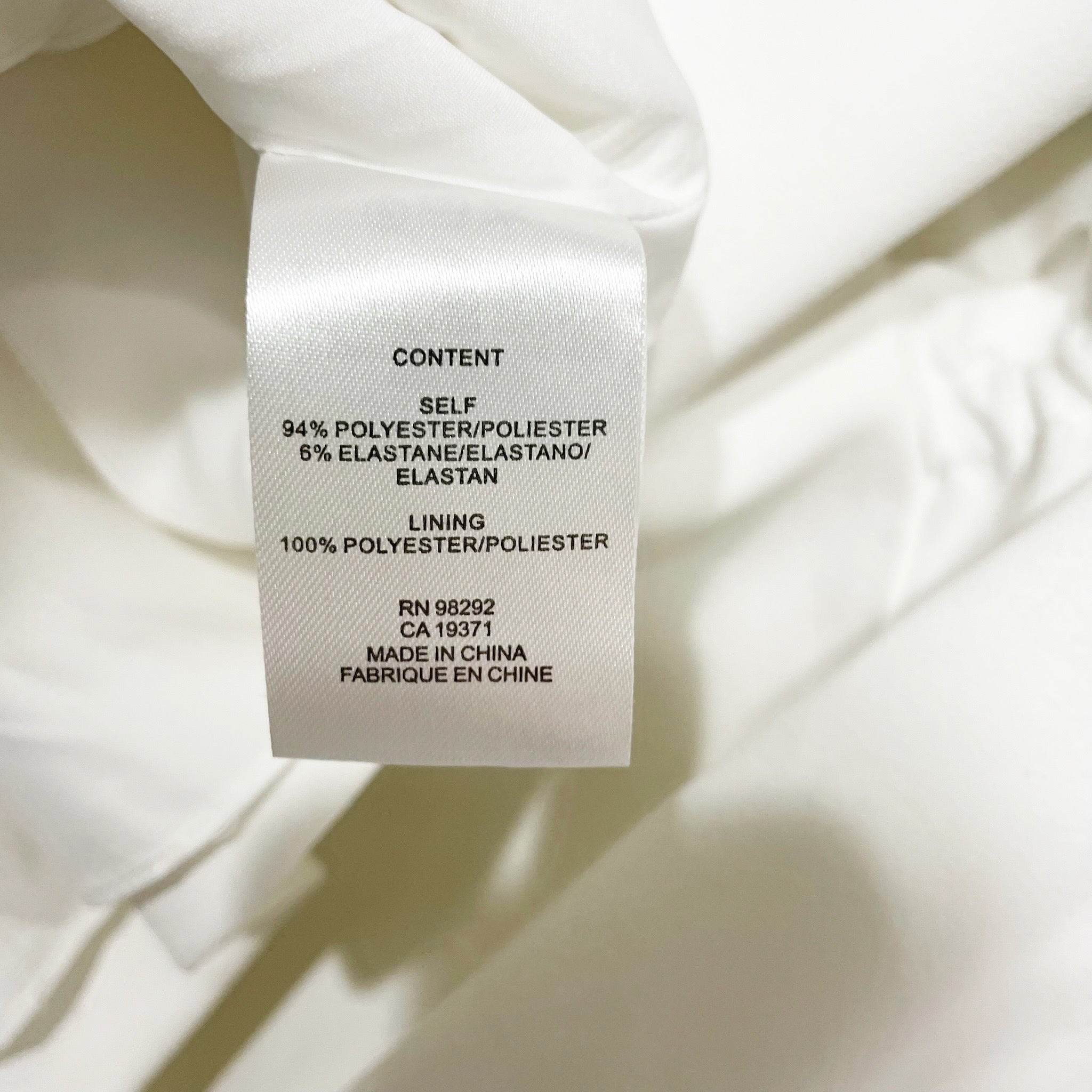 Tibi Cut Out Cold Shoulder Smocked Edge Scoop Neck Mini Sheath Dress White 10