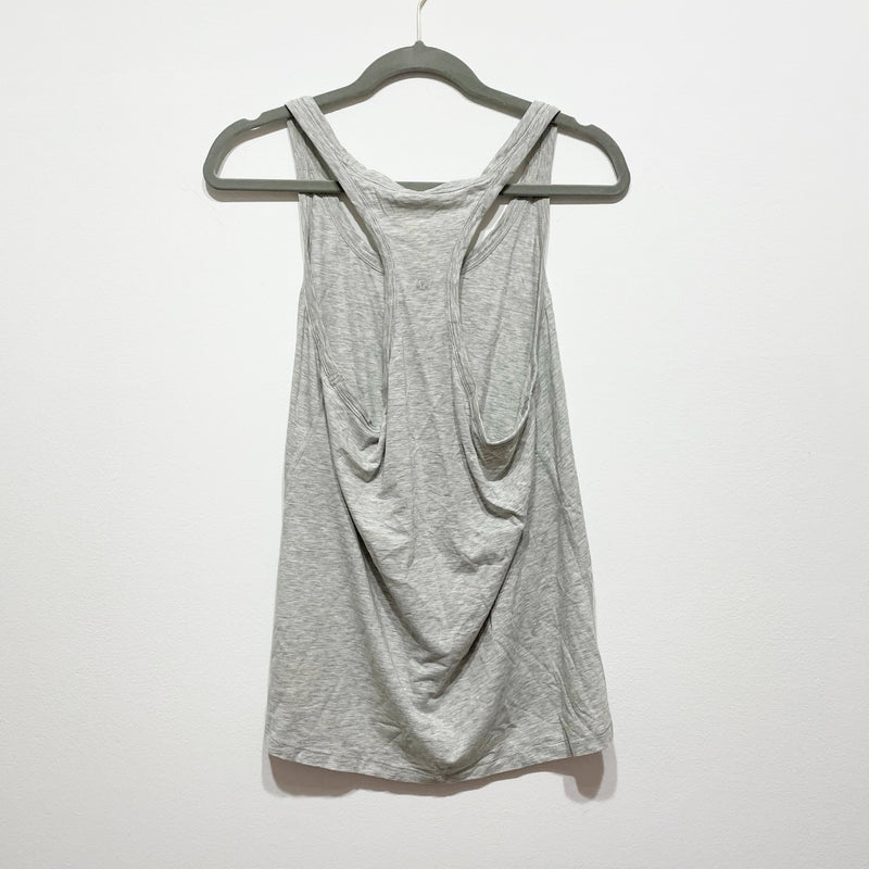 Lululemon Women's Racerback Scoop Neck Sleeveless Athletic Singlet Tank Top Gray