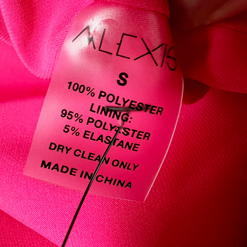 NEW Alexis Zola Chain Link Detail Overlay Crop Tank Top Cerise Hot Pink Small