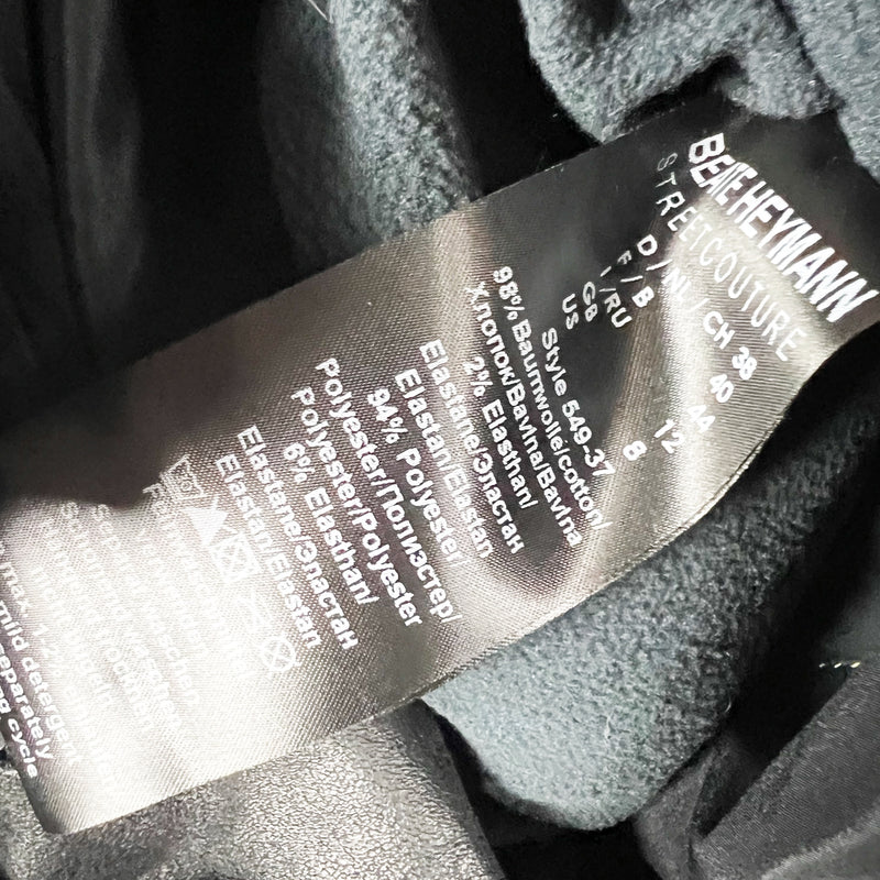 NEW Beate Heymann Cotton Blend Microfiber Hooded FullZip Parka Coat Jacket Olive