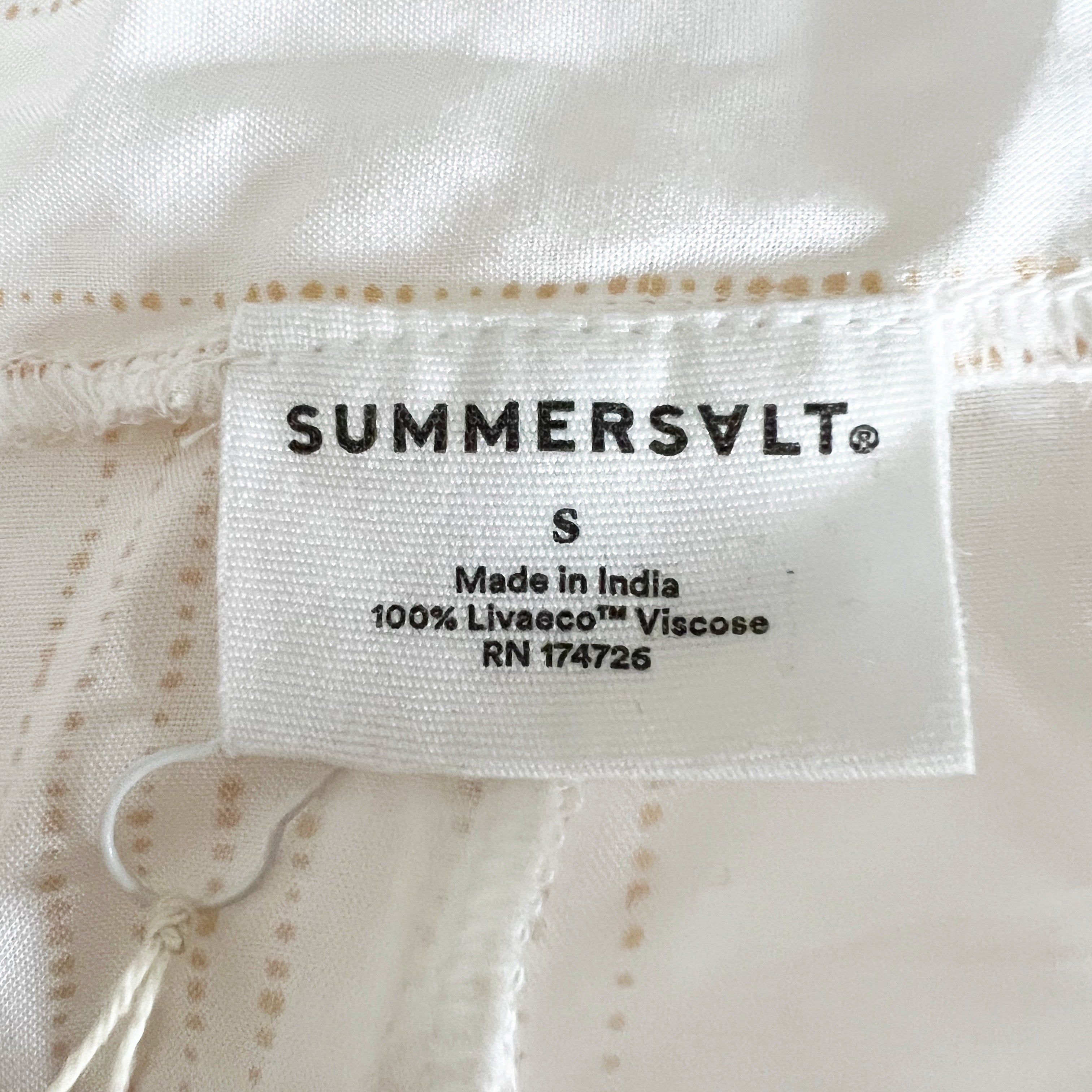 NEW Summersalt Lightweight Wrap Midi Beach Pool Swim Coverup Skirt Ivory Beige S