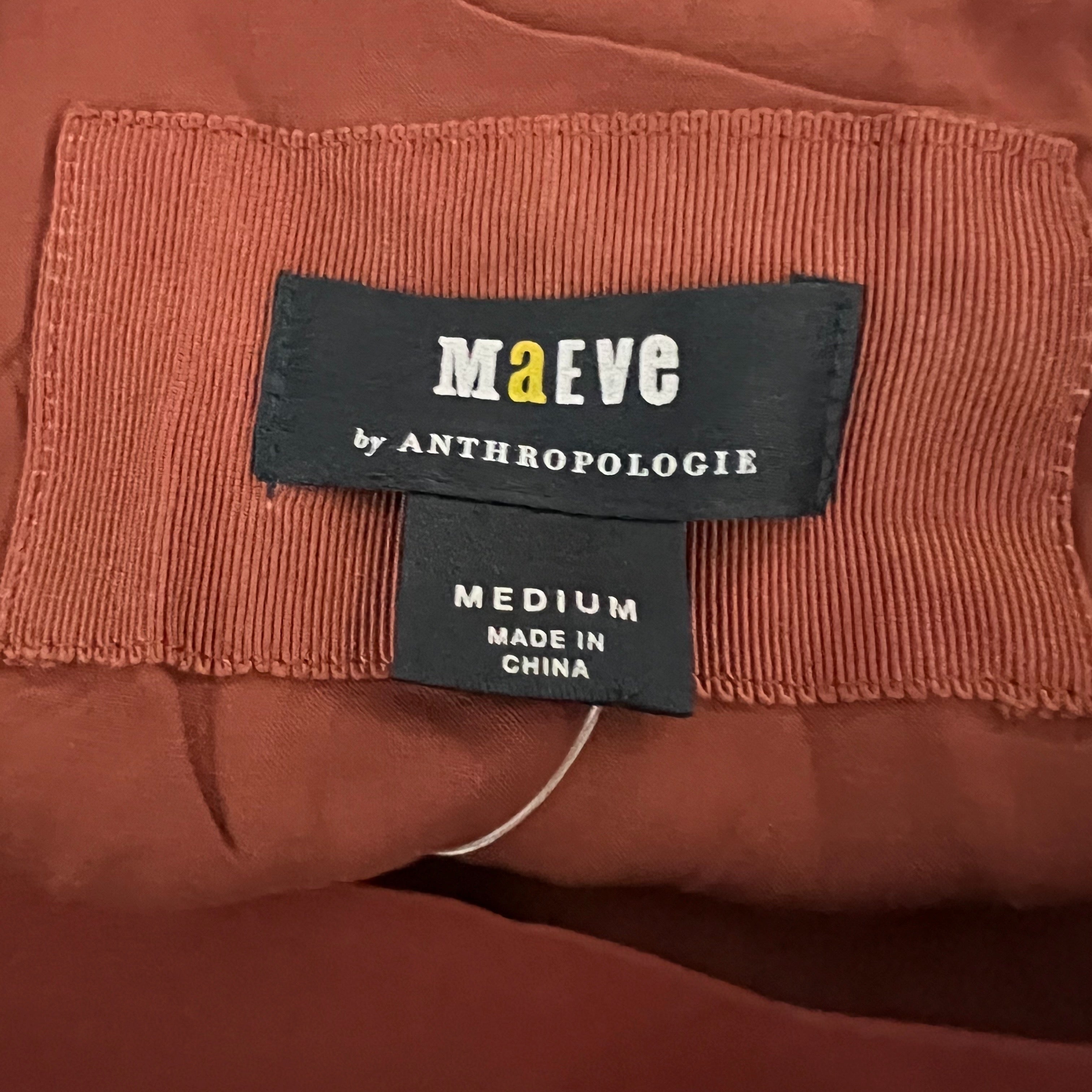 NEW Maeve Anthropologie Satin Multi Layer Ruffle Mini Wrap Skirt Rust Medium