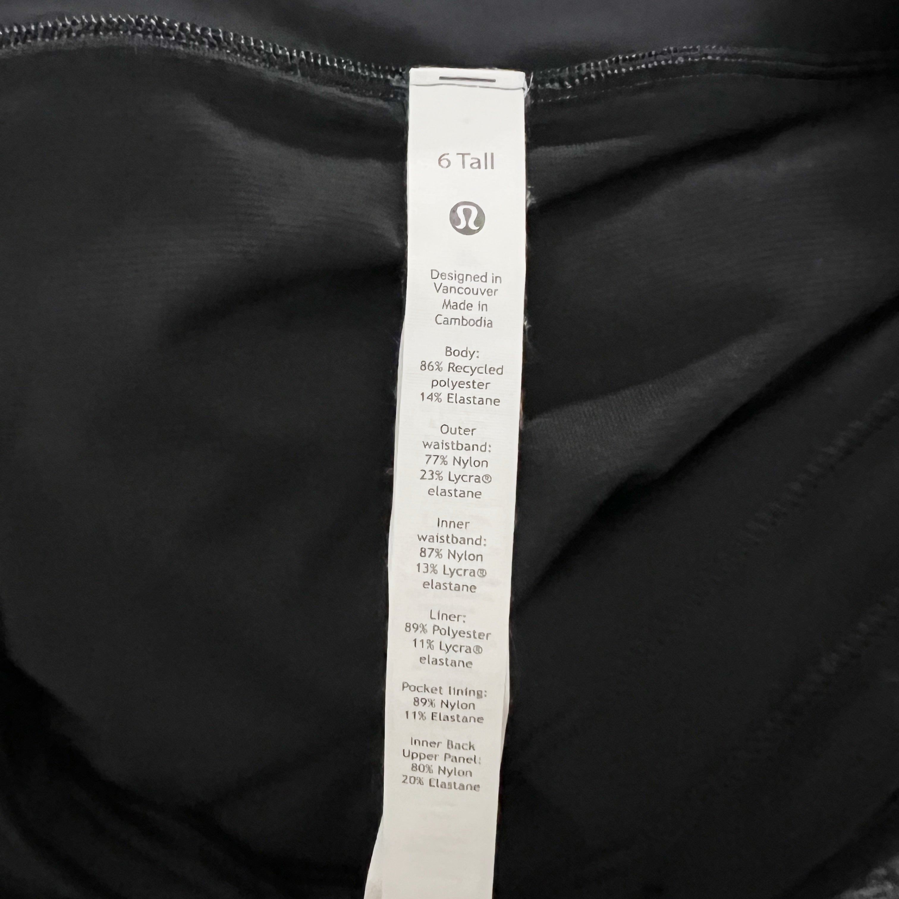 Lululemon Women's Speed Up Short High Rise 2.5" Heather Lux Multi Black 6 Tall