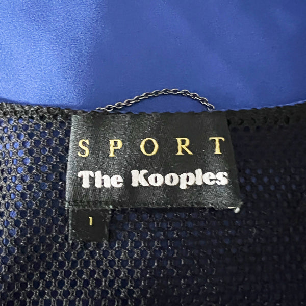 The Kooples Sport Chiffon Mesh Mixed Media Sleeveless Athletic Tank Top Shirt S