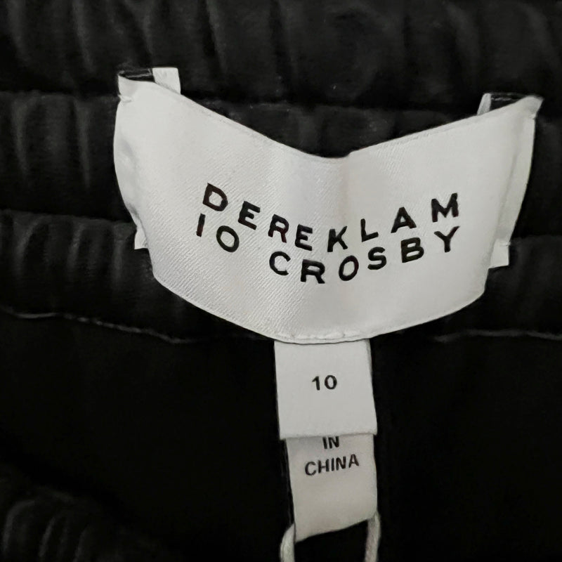 NEW Derek Lam 10 Crosby Jordyn Matte Faux Vegan Leather Quilted Mini Shorts 10