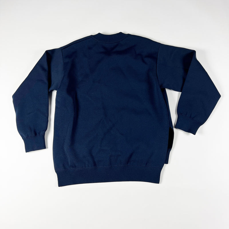 3.1 Phillip Lim Wool Blend Sweater Stretch Knit Full Zip Bomber Jacket Blue M