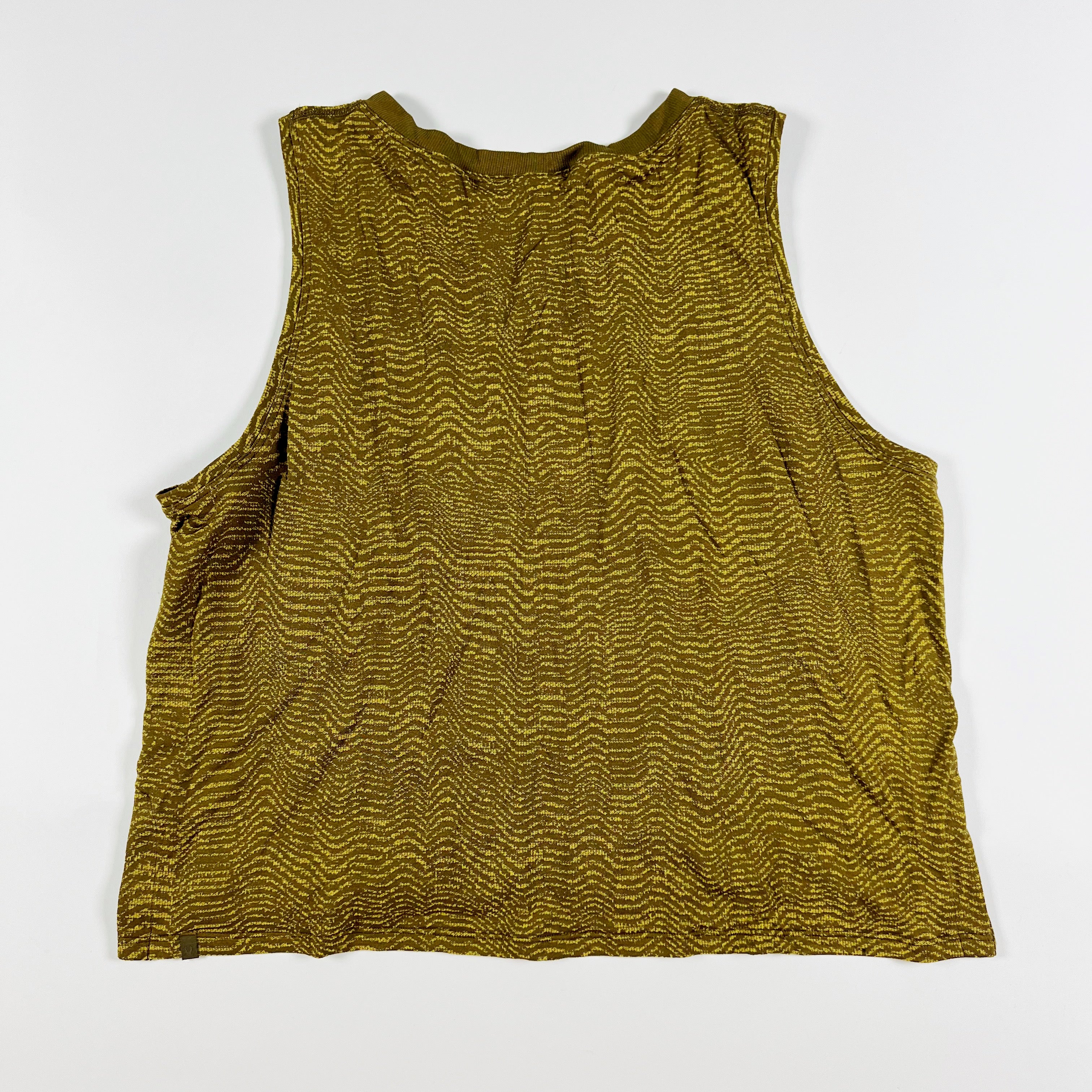 Lululemon Train To Be Tank Top Shirt Ripple Wave Deep Artifact Auric Gold 10