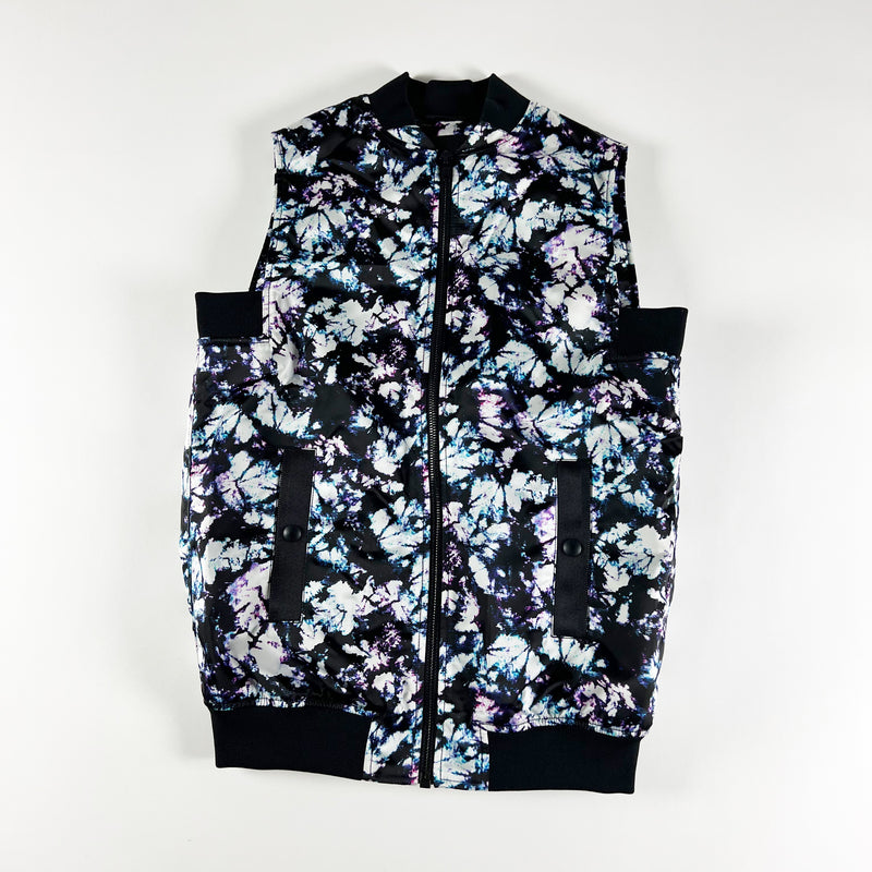 Alexander Wang Abstract Multi Print Pattern Sleeveless Full Zip Jacket Vest 2