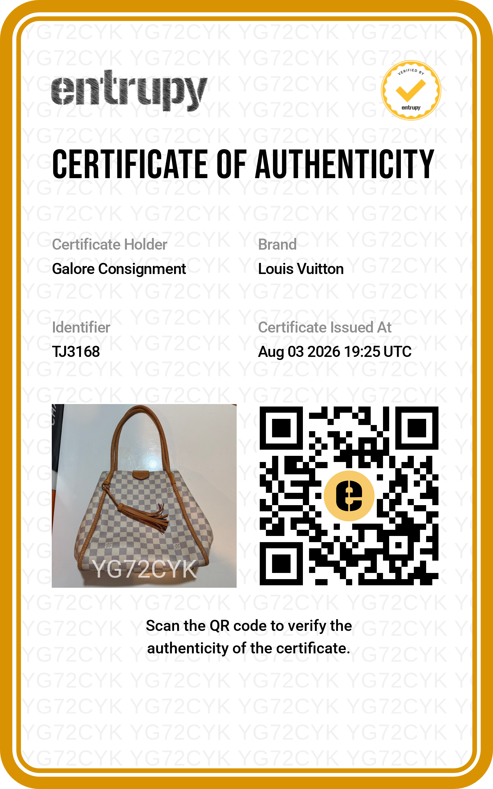 Louis Vuitton Propriano Damier Azur Check Coated Canvas Shoulder Tote Purse Bag