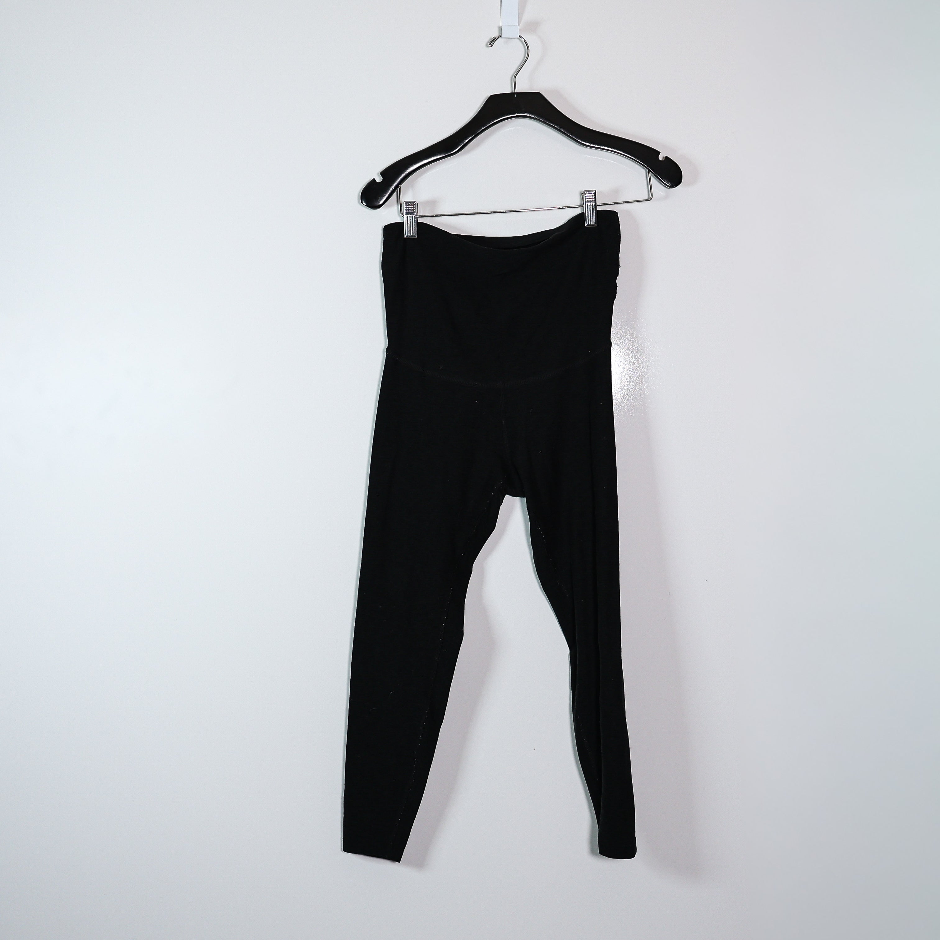 Beyond Yoga Bump Love The Bump Midi Maternity Leggings Pants Darkest Night Black