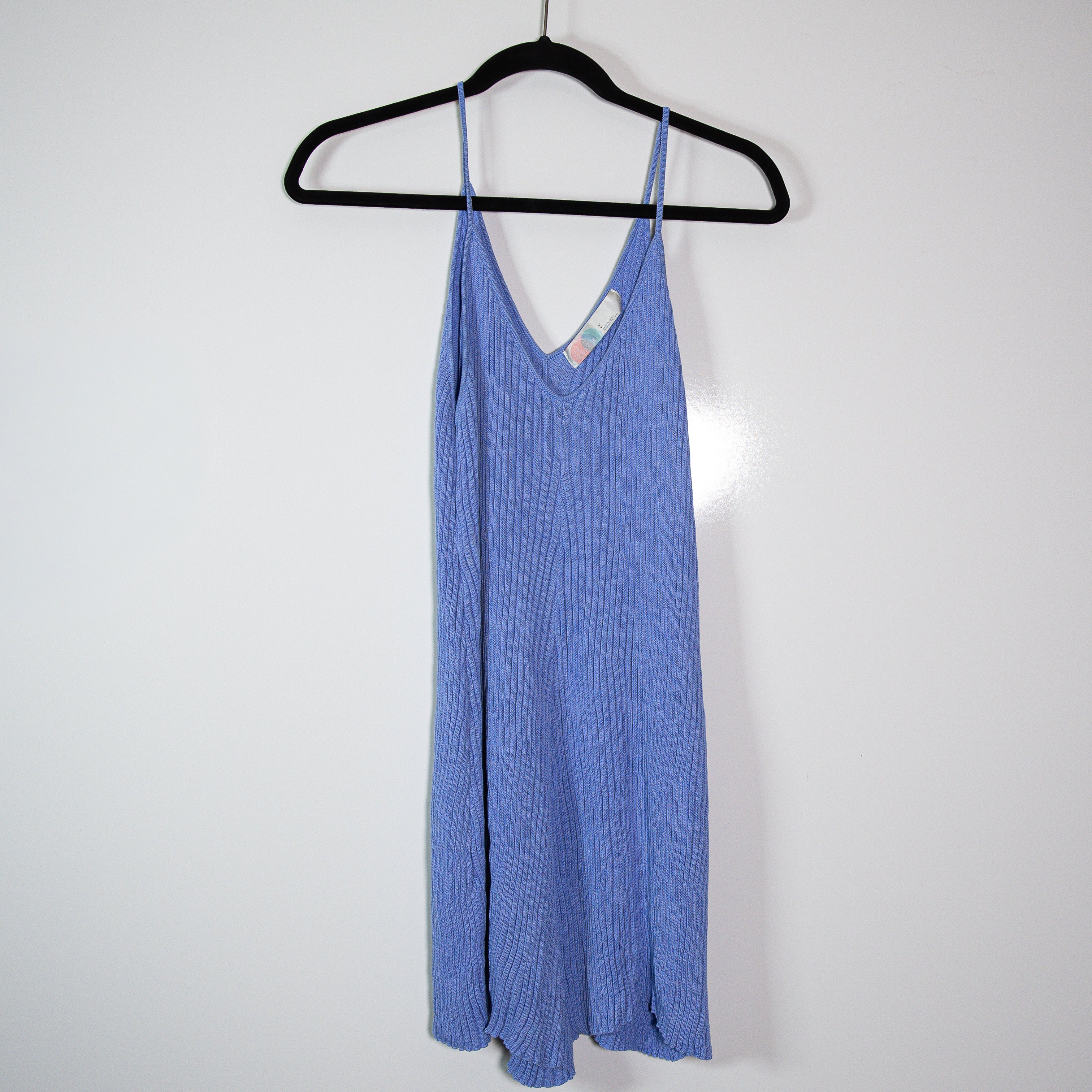 Free People Nola Ribbed Sweater Knit Stretch Romper Mini Playsuit Brighter Days