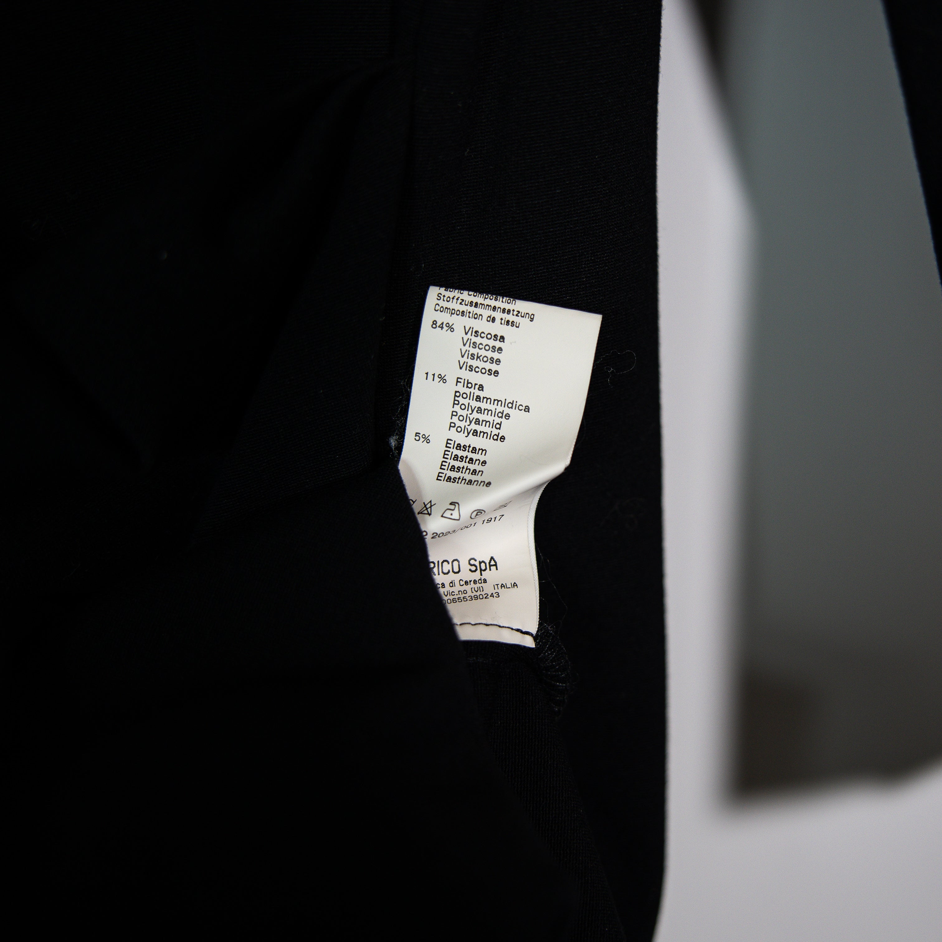 Peserico Stretch Sweater Knit Scoop Neck Long Sleeve Draped Sheath Dress Black S