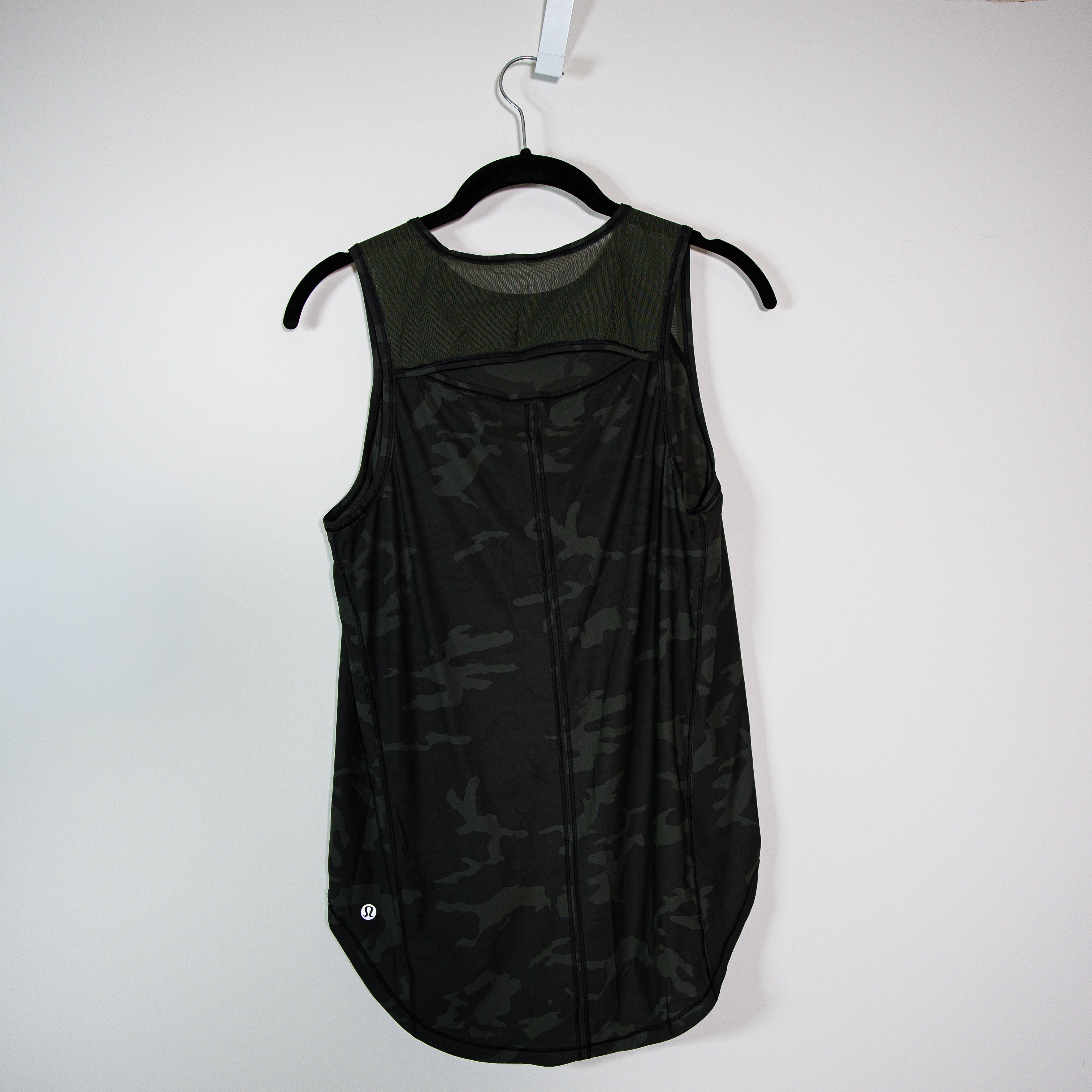 Lululemon Sculpt Tank Top Incognito Camo Multi Gator Green Athletic Work Out S
