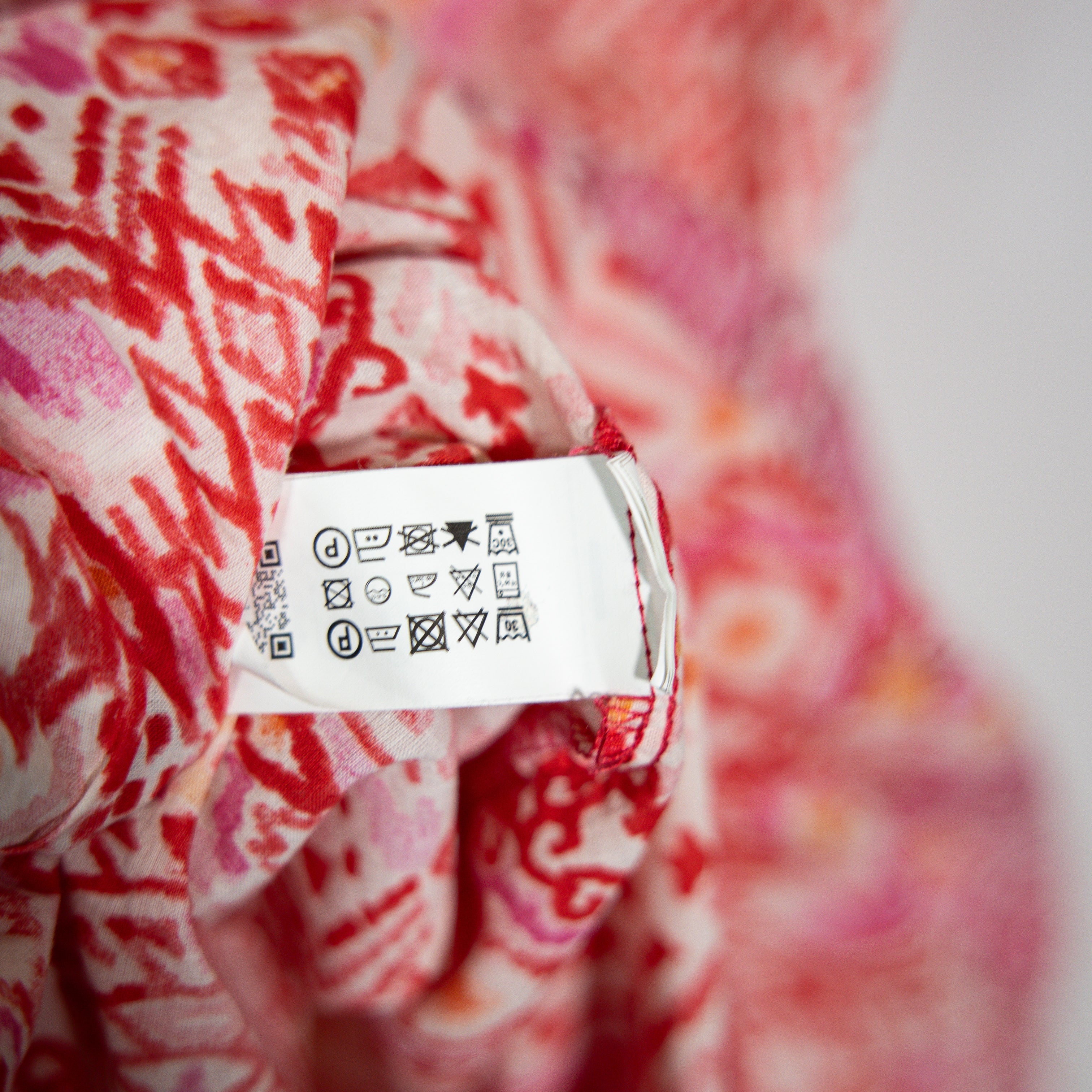 Zara Women's Cotton Lightweight Multi Abstract Print Pattern Maxi Dress Medium