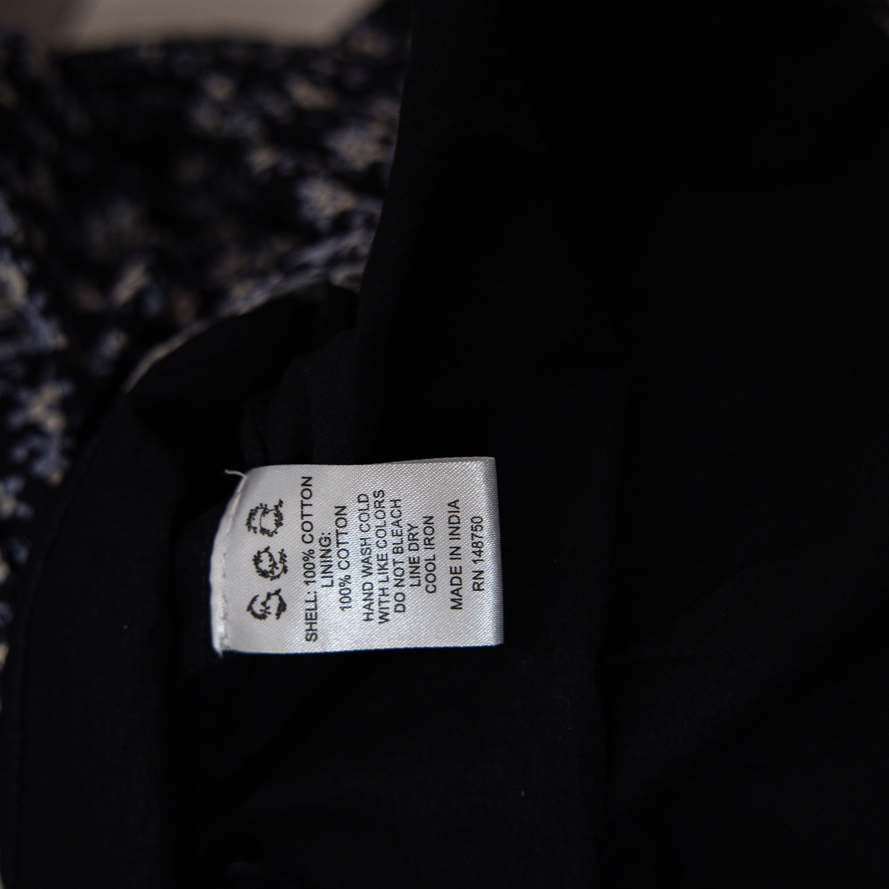 Sea New York Jasper Cotton Long Sleeve Pullover Mini Tunic Dress Blue Purple S