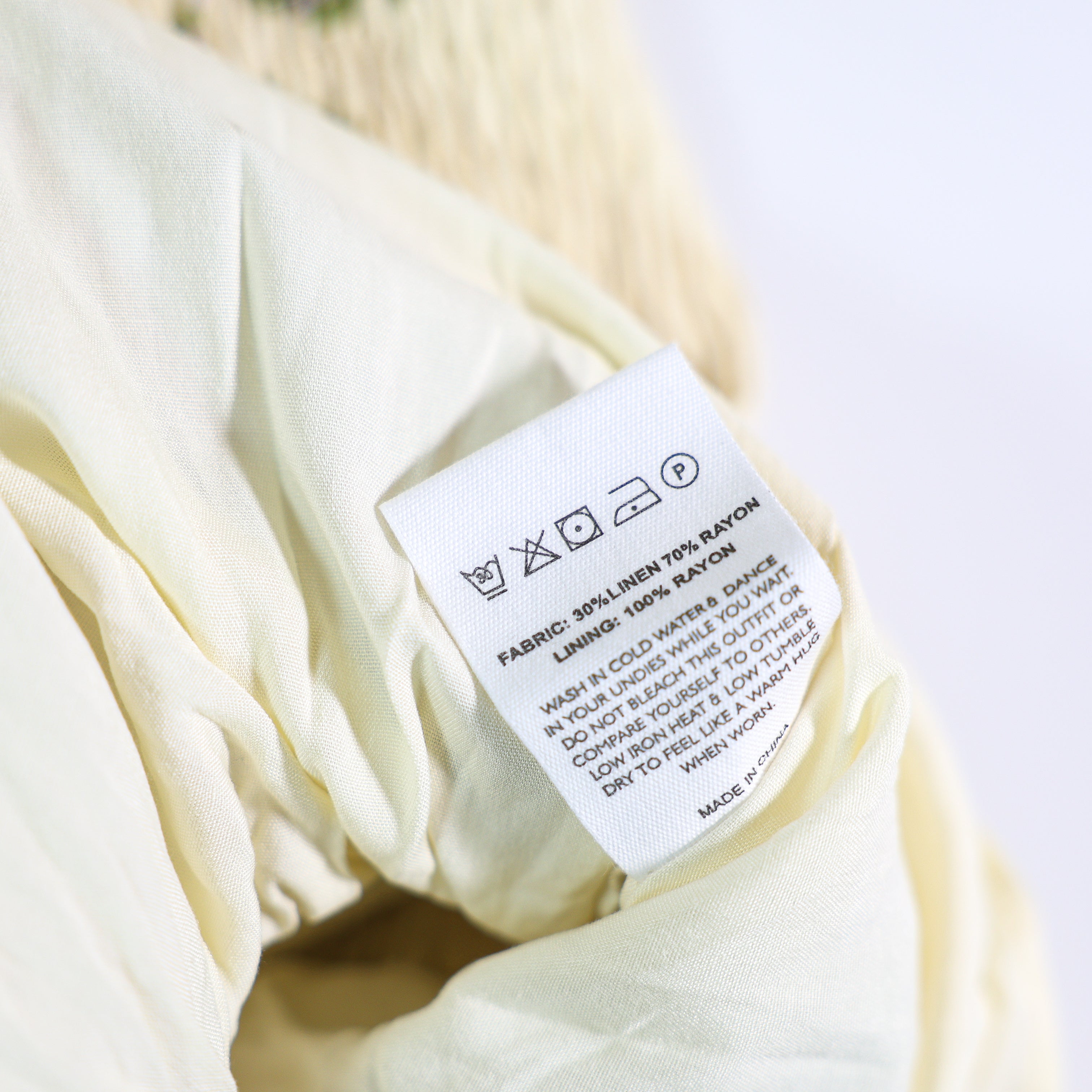 NEW Peppermayo Break From Toronto Linen Smock Mini Dress Yellow Purple Floral 4