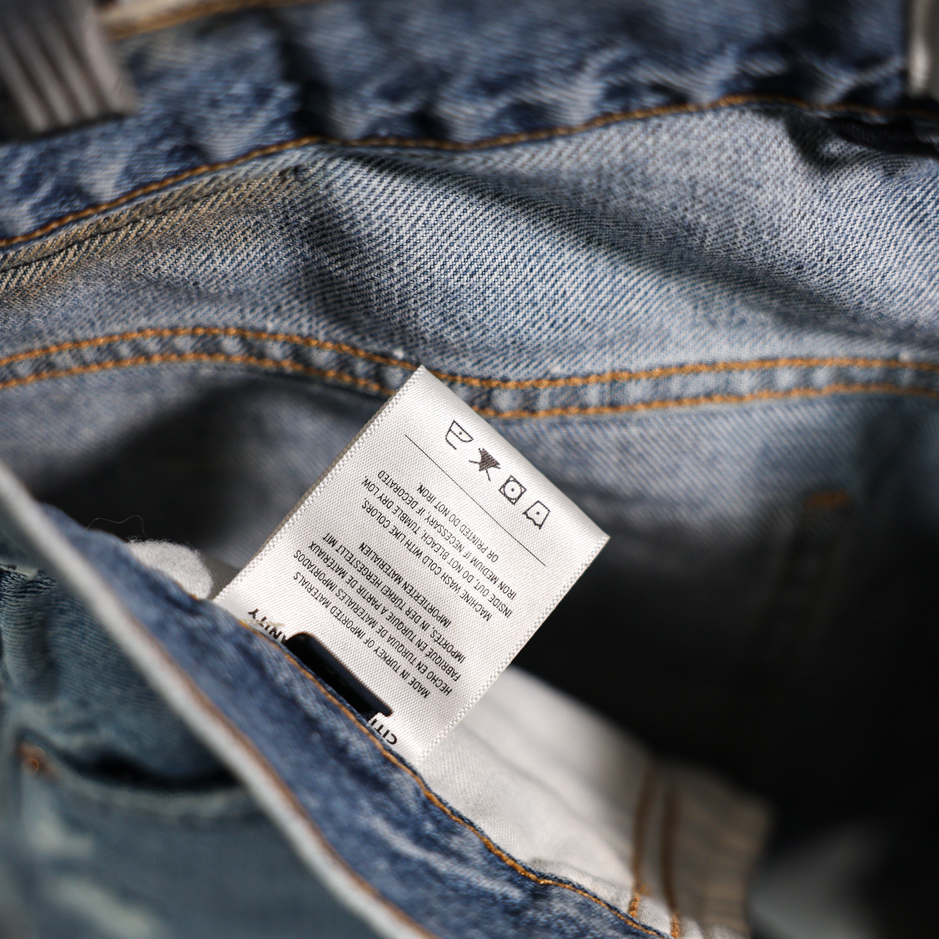 Citizens Of Humanity Annabelle High Waisted Long Cotton Denim Jean Short Blue 25