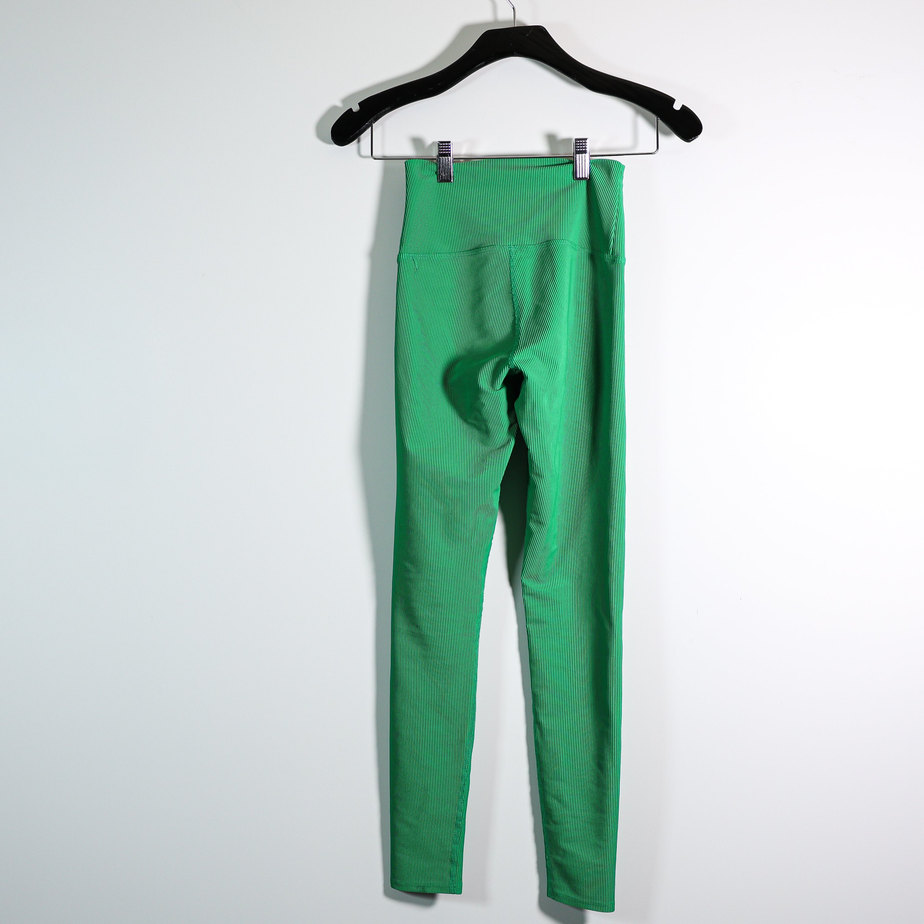 Beach Riot Ayla Ribbed High Waisted Athletic Work Out Leggings Jelly Bean Green