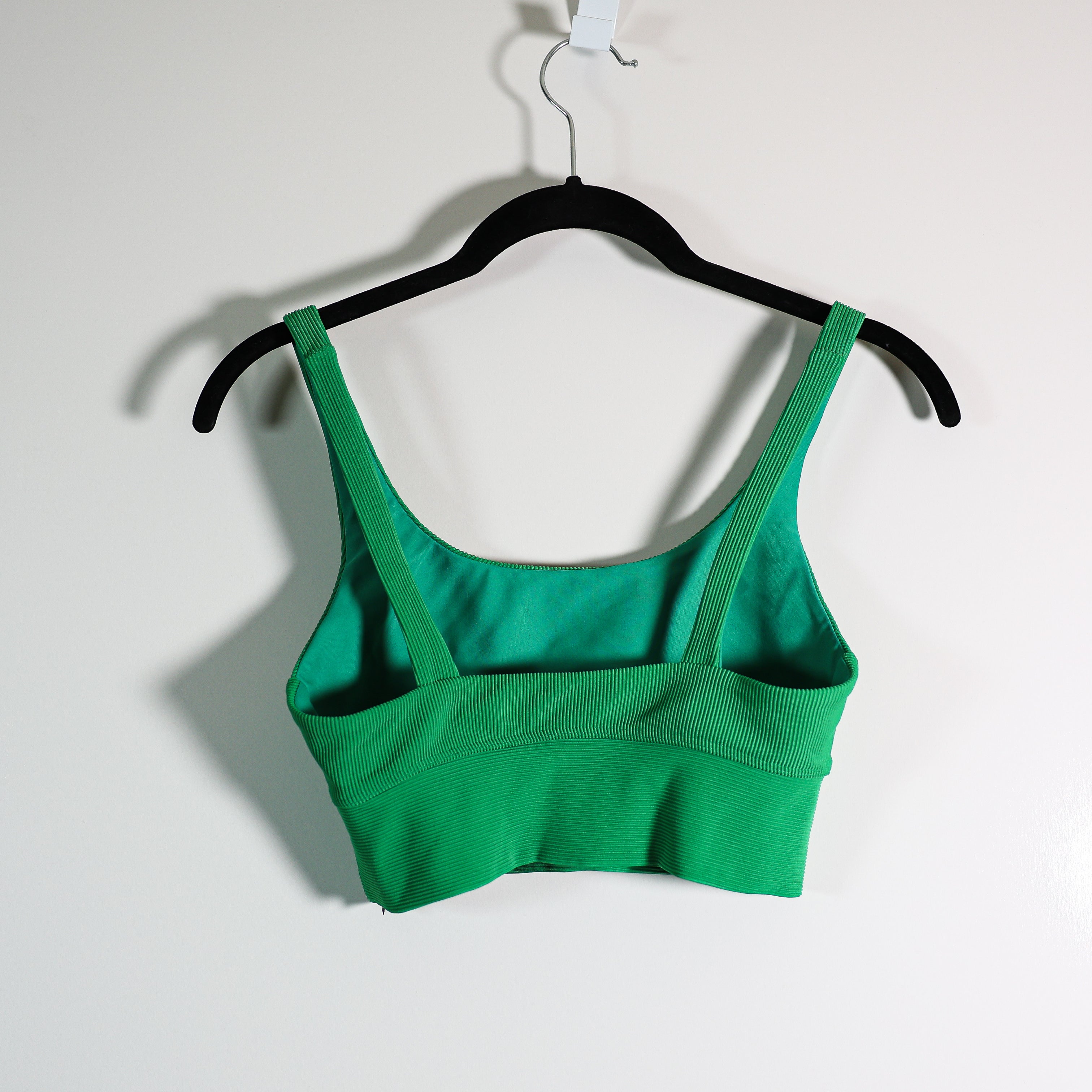 Beach Riot Leah Scoop Neck Athletic Work Out Sports Bra Jelly Bean Green Small