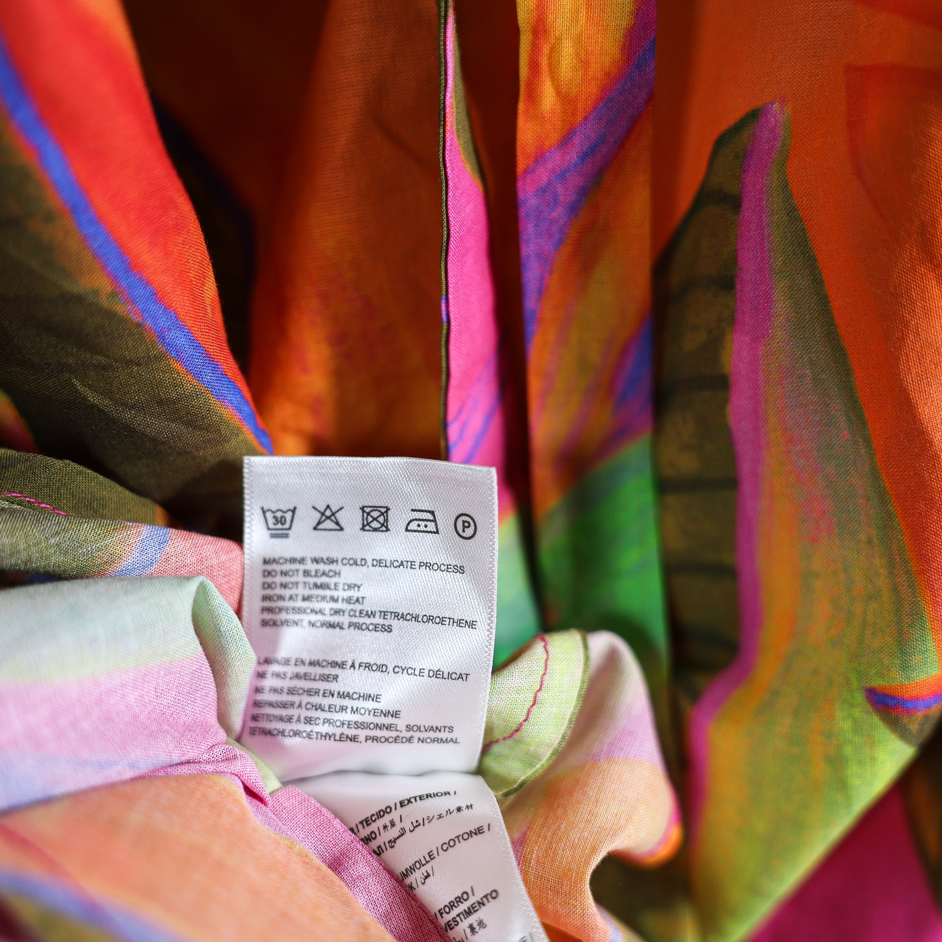 NEW Farm Rio x Anthropologie Cotton Coverup Mini Print Pattern Pullover Dress L