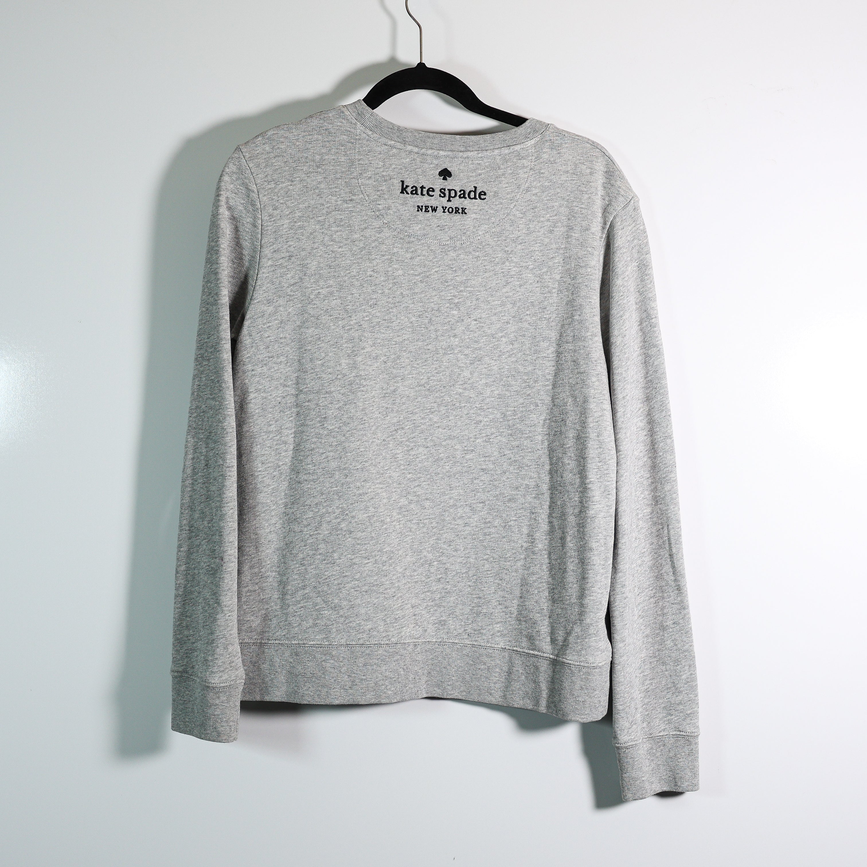 Kate Spade x Disney Minnie Mouse Glitter Graphic Print Sweatshirt Sweater Gray M