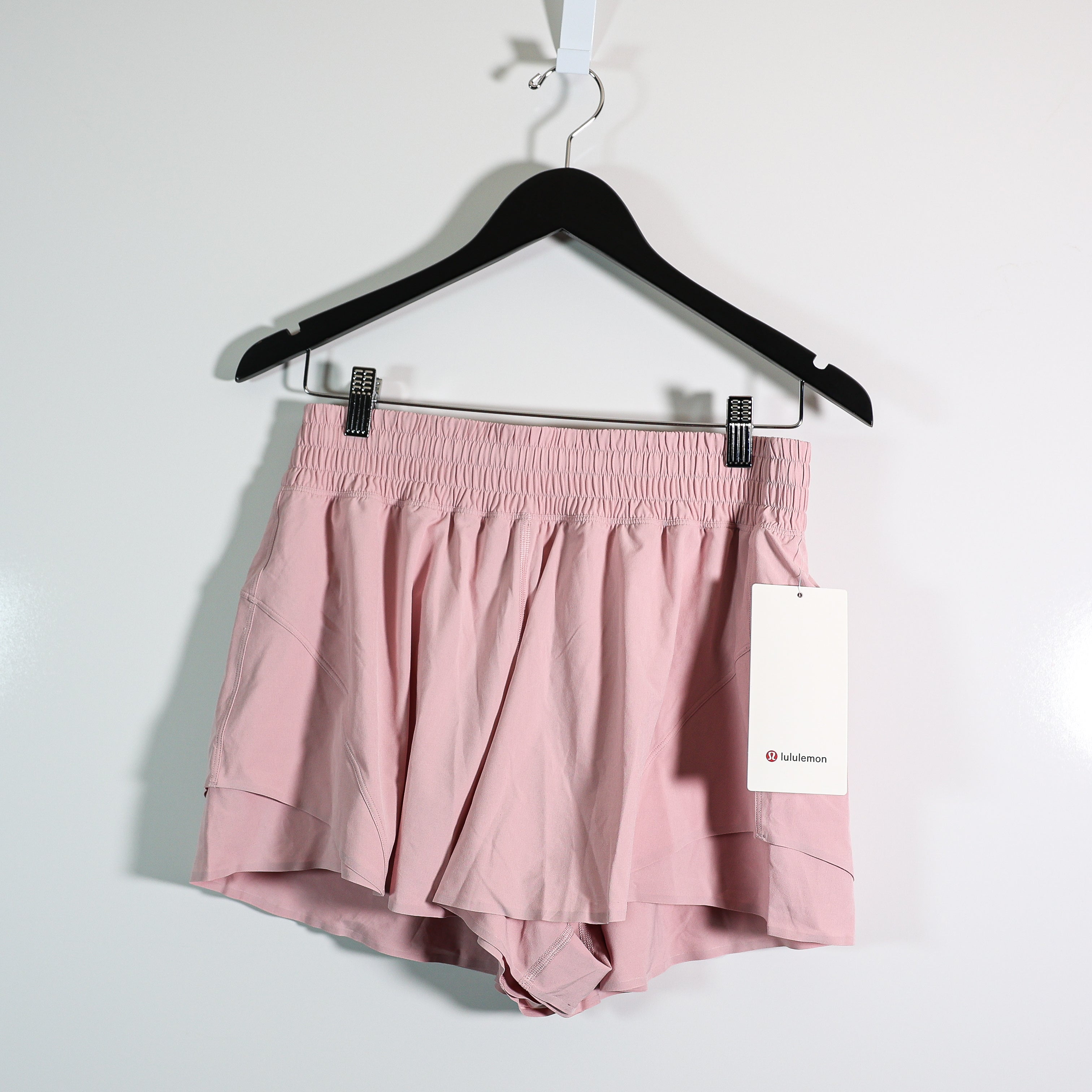 NEW Lululemon Shake It Out High Rise Athletic Running Shorts 2.5" Pink Haze M