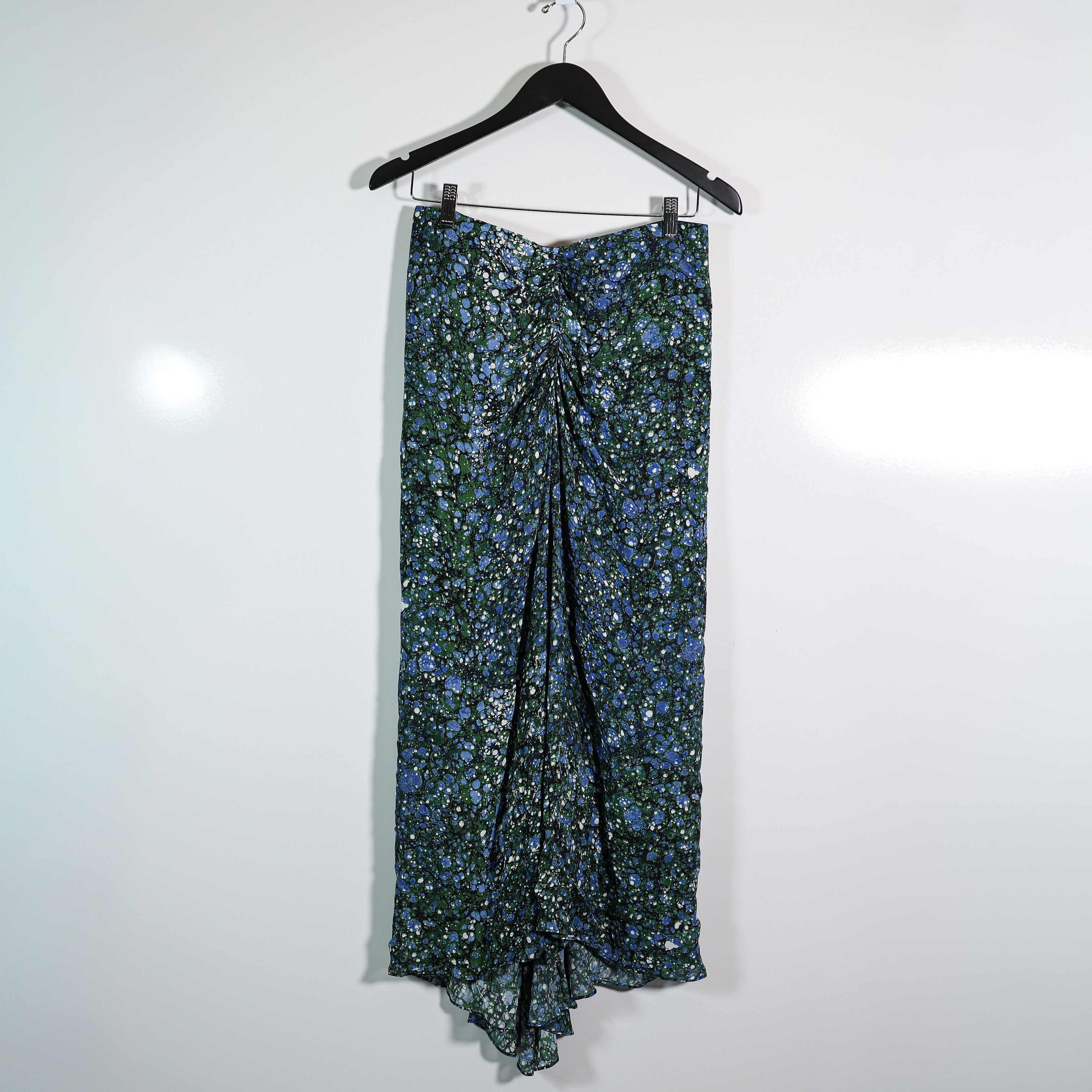 Veronica Beard Limani Marble Abstract Pattern Print Straight Midi Skirt 6