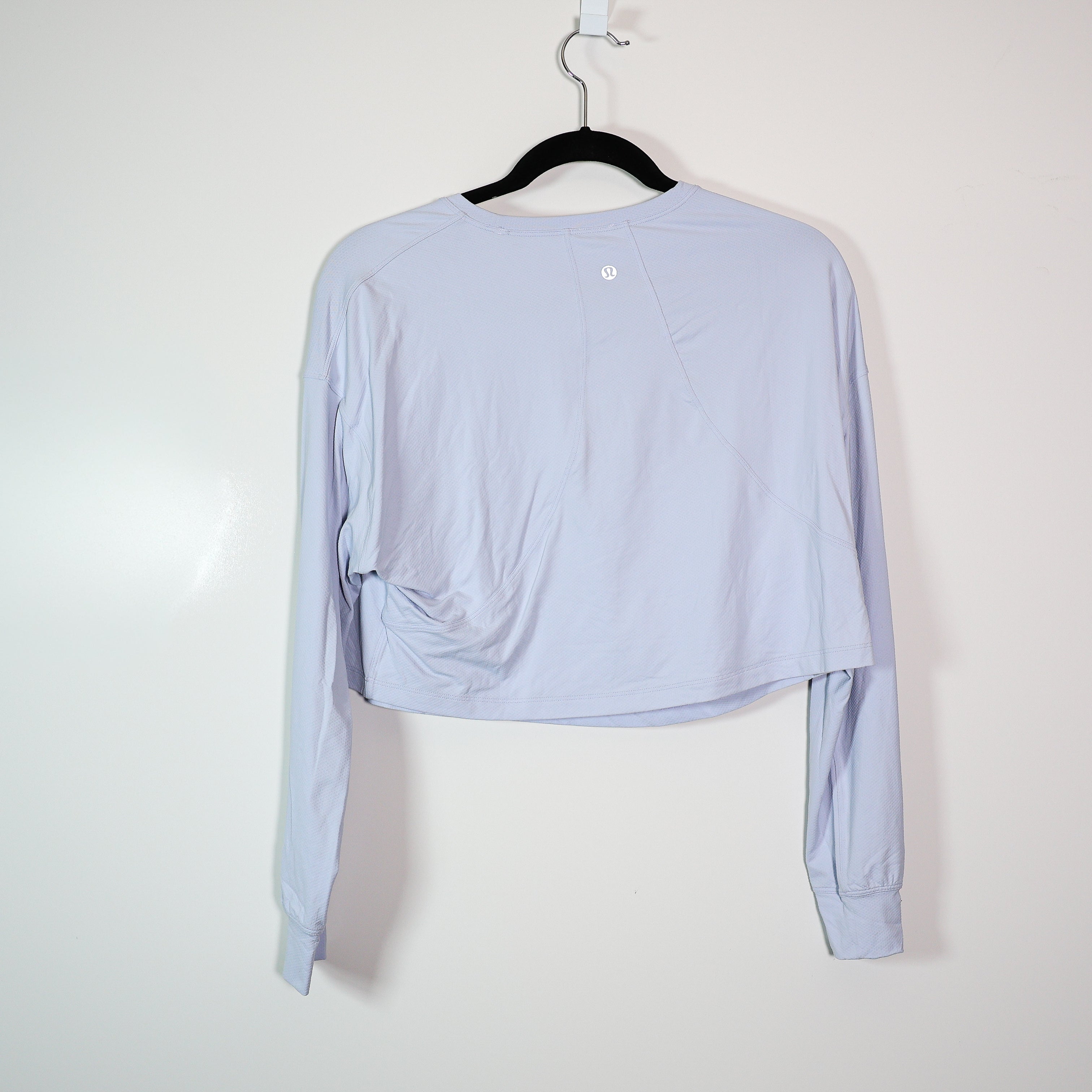 Lululemon Women's Abrasion-Resistant Training Long Sleeve Shirt Top Blue Linen 6