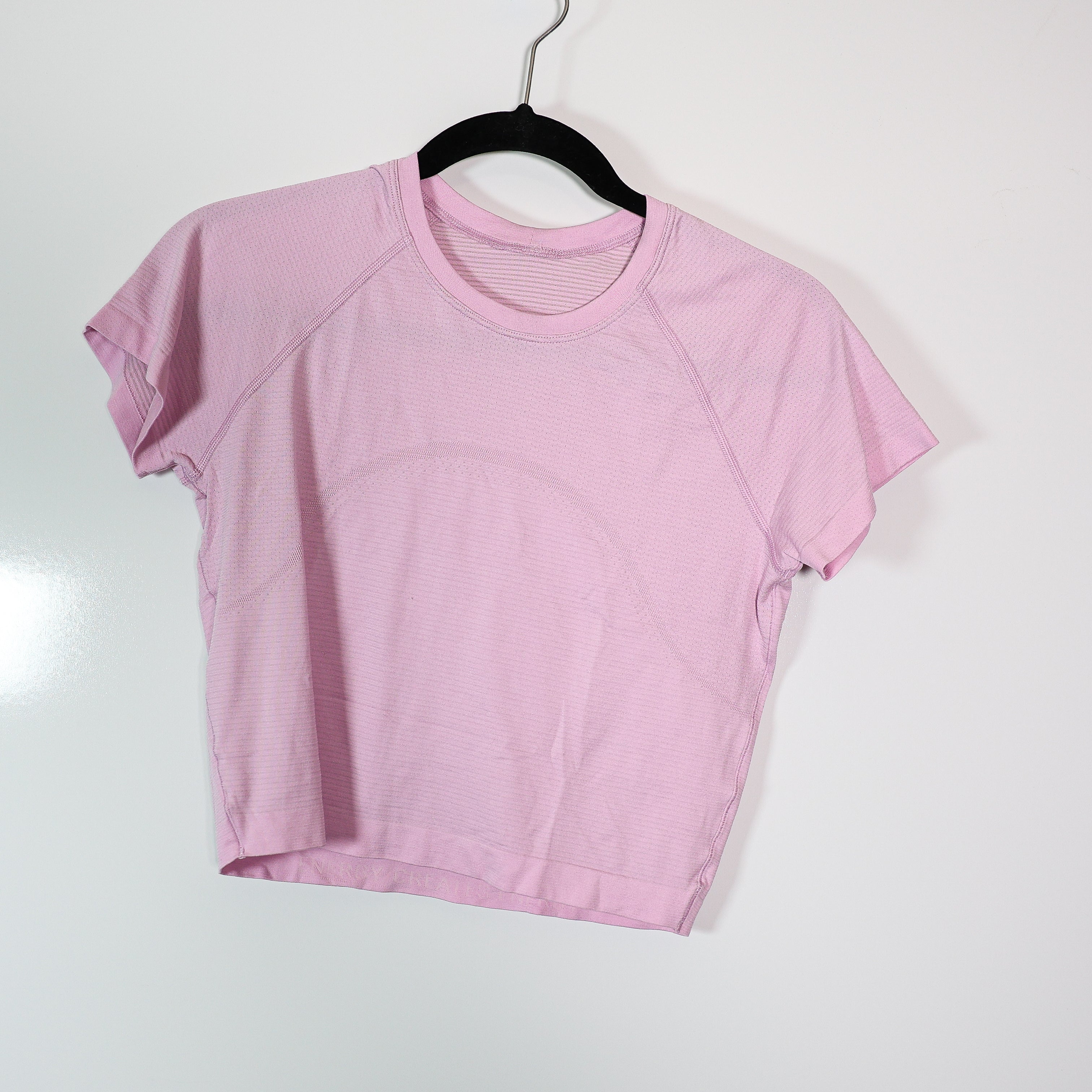 Lululemon Women's Swiftly Tech Cropped Short Sleeve Tee Shirt 2.0 Vitapink 8
