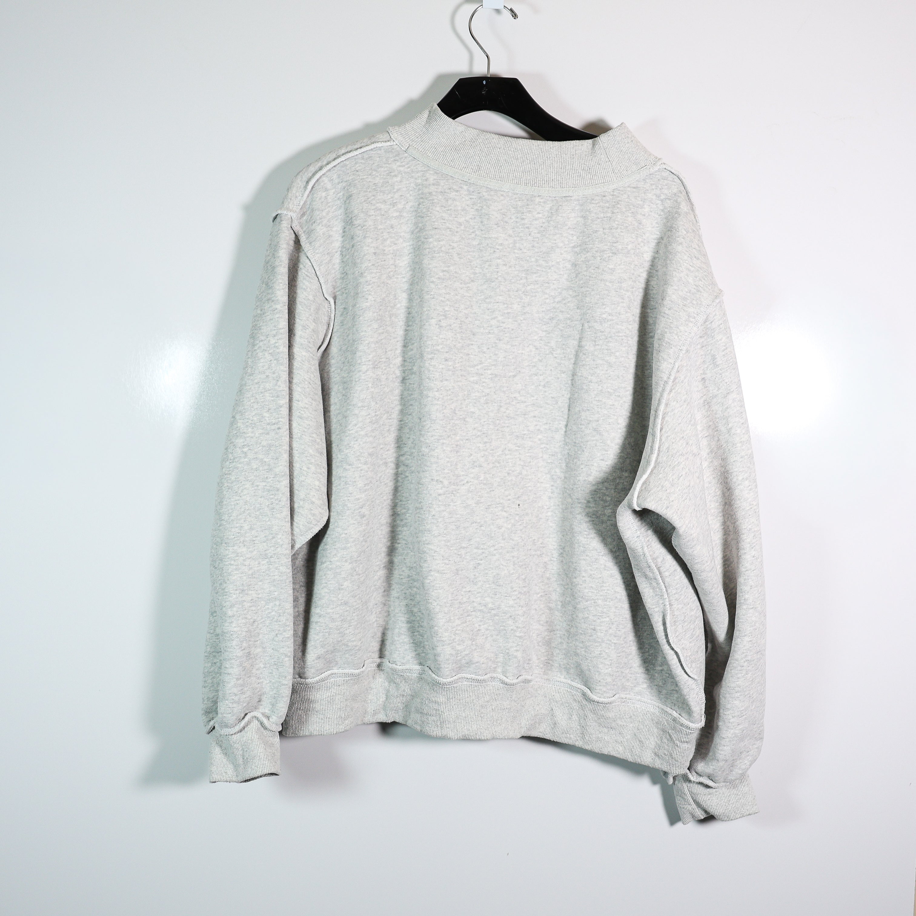 Parke x Set Collab Varsity Reversible Mockneck Pullover Oversized Sweatshirt M