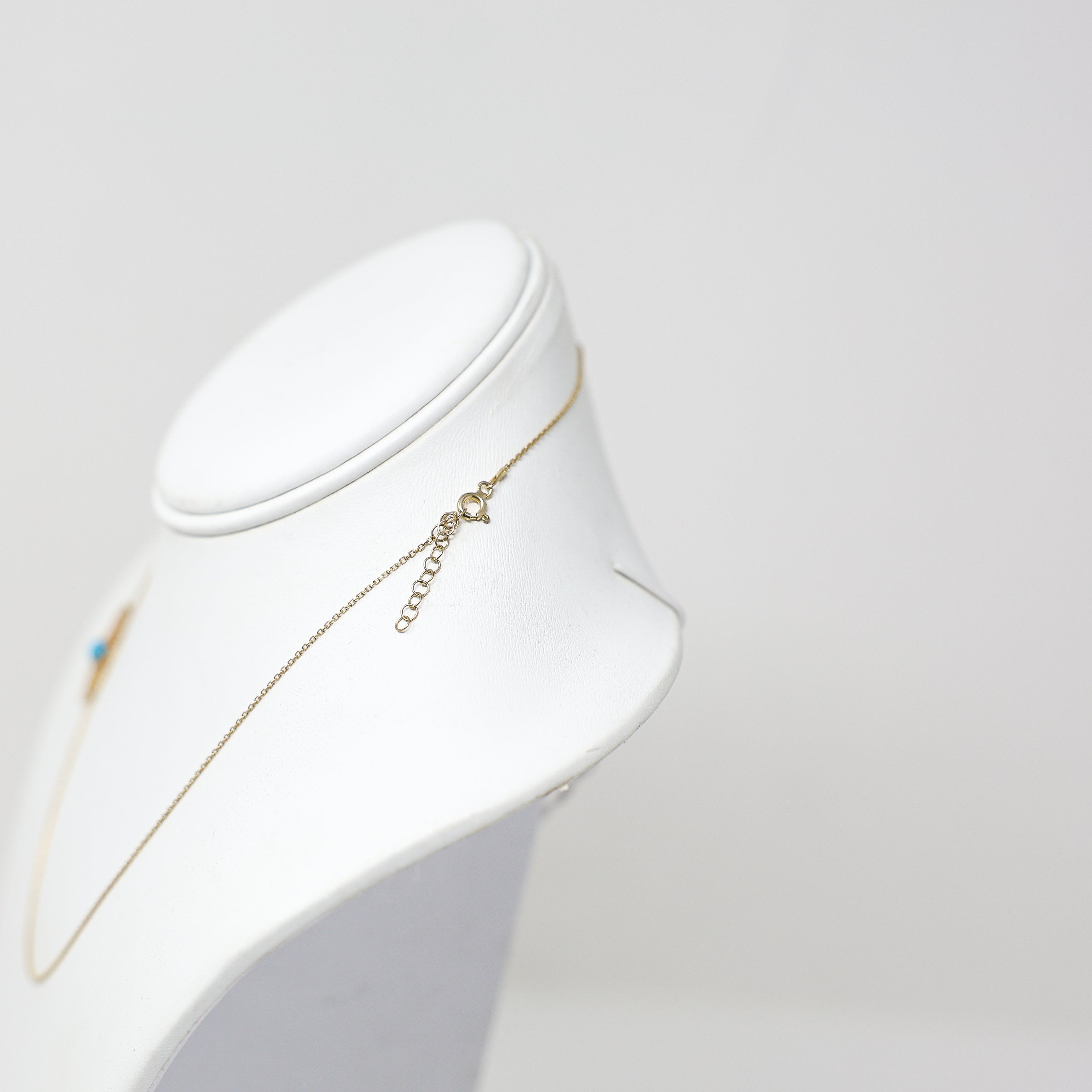 Chloe & Madison Gold Vermeil Cubic Zirconia Evil-Eye Turquoise Pendant Necklace