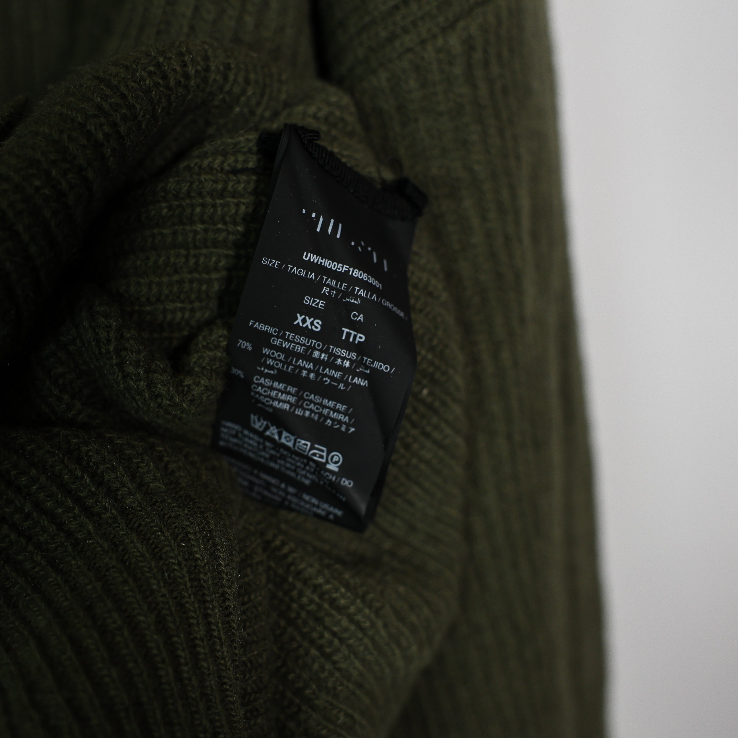 Unravel Project Wool Cashmere Knit Stretch Scoop Neck Distressed Hem Sweater XXS