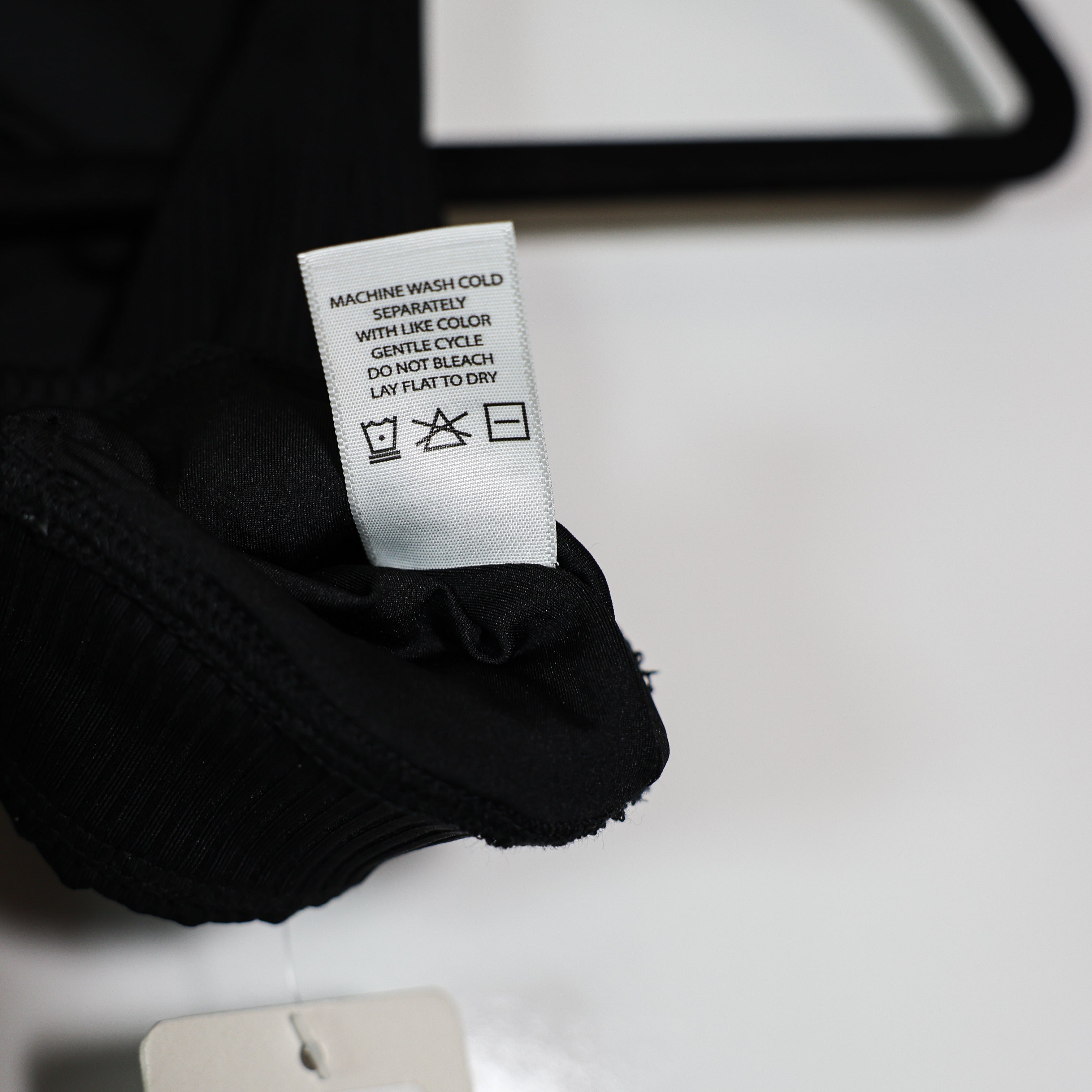 NEW Year Of Ours Victoria Rib Texture Athletic Work Out Sports Bra Solid Black S