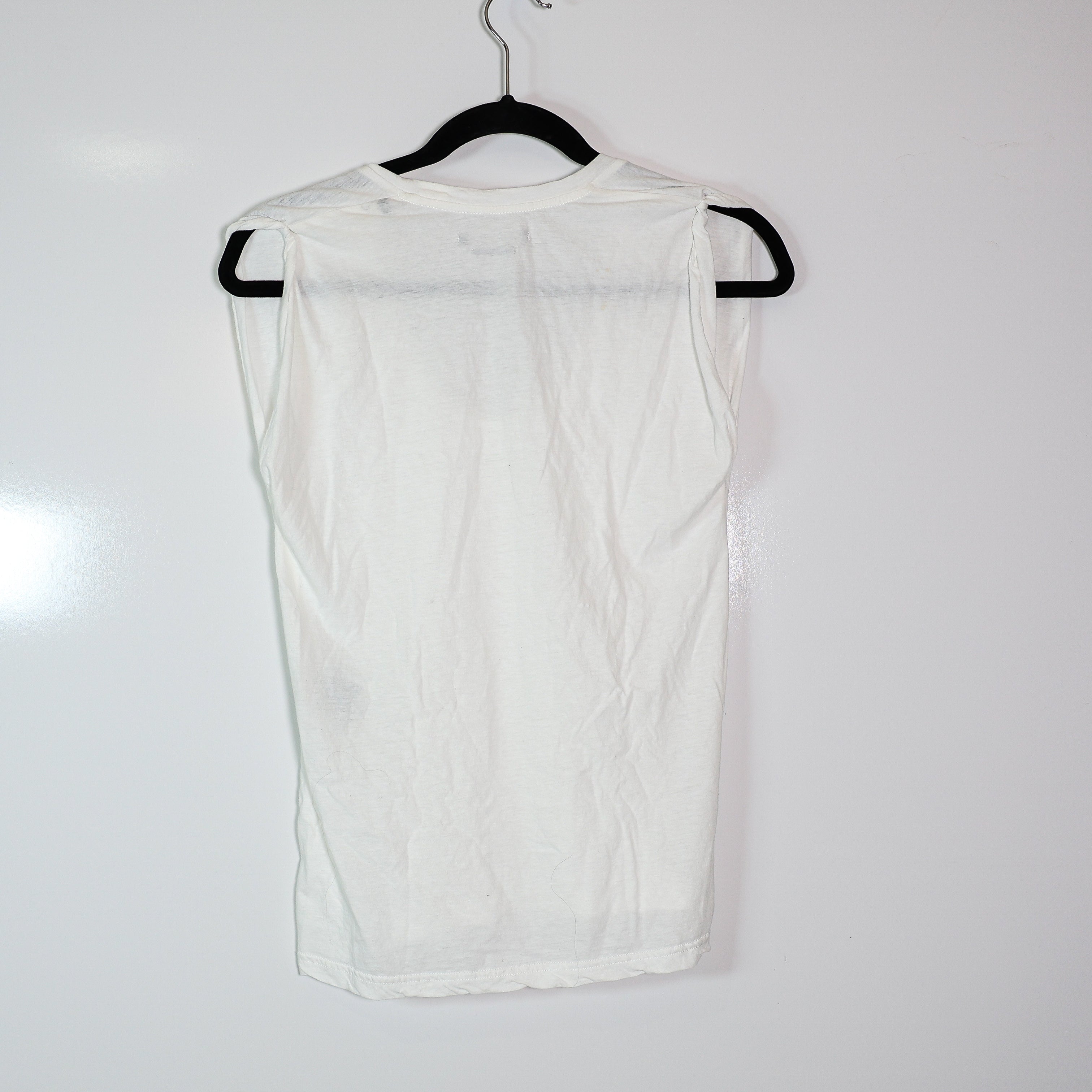 Isabel Marant Maik Short Sleeve Cotton Jersey Tee Shirt Top White Small