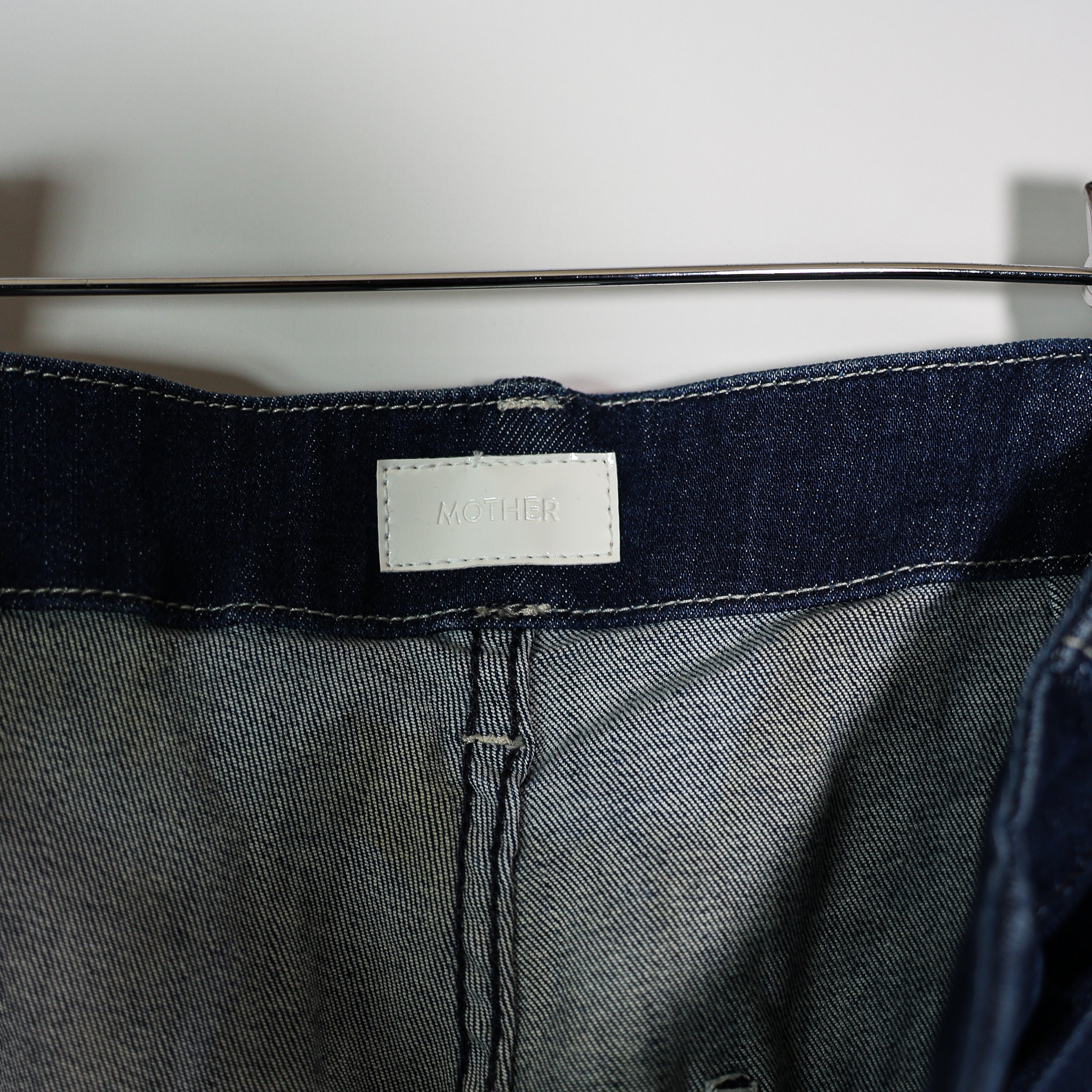 Mother Denim The Tied Up Maven Prep Heel Straight Cotton Jeans Animal Instincts