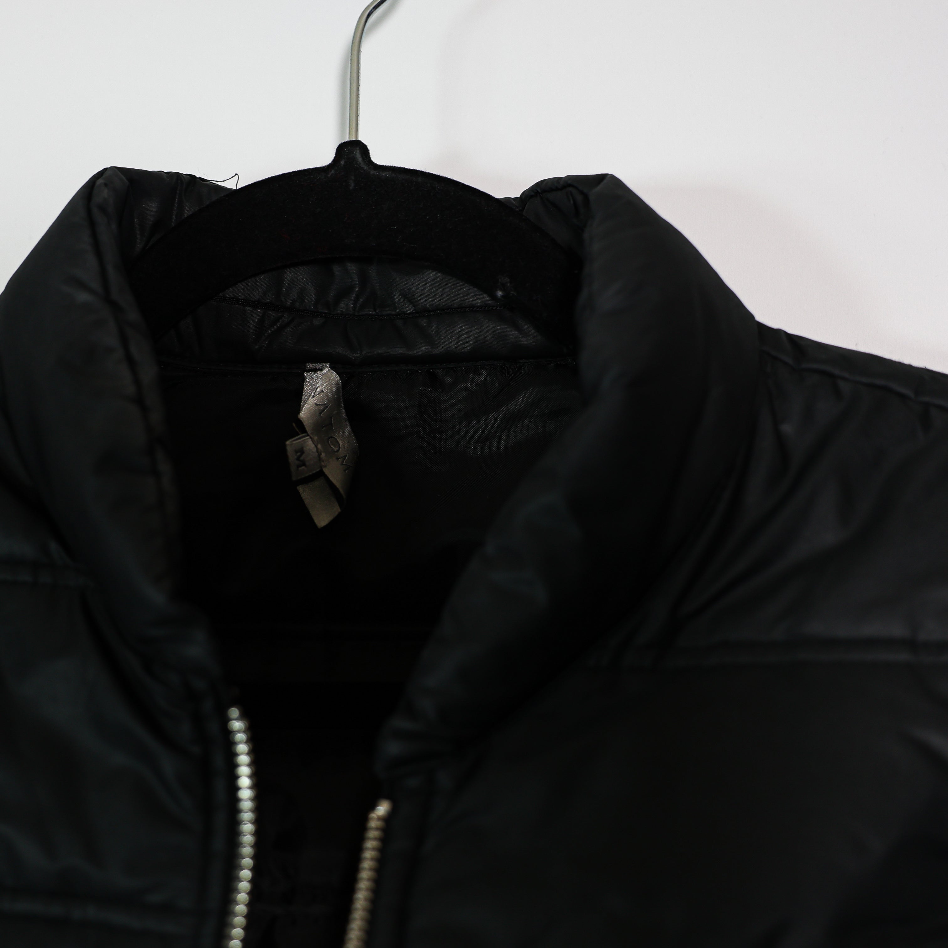 Anatomie Women's Made In Italy Quilted Puffer Sleeveless Vest Jacket Black M