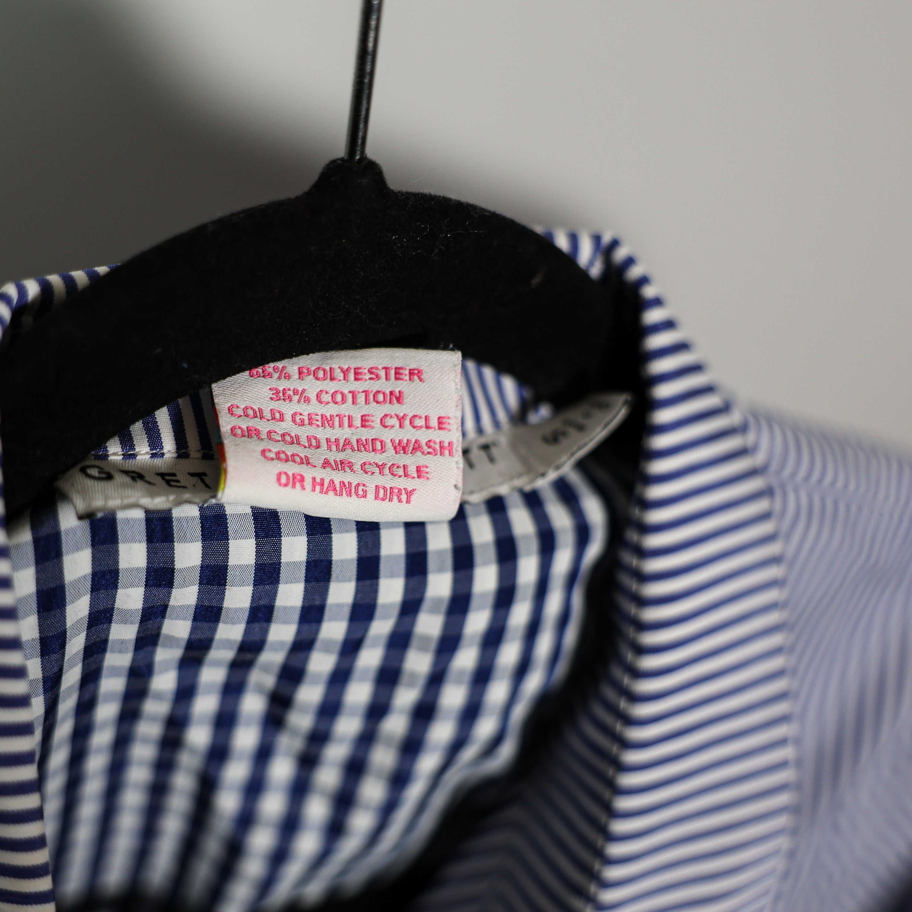 Gretchen Scott Cotton Blend Poplin Collared Button Front Belted Shirt Dress Blue