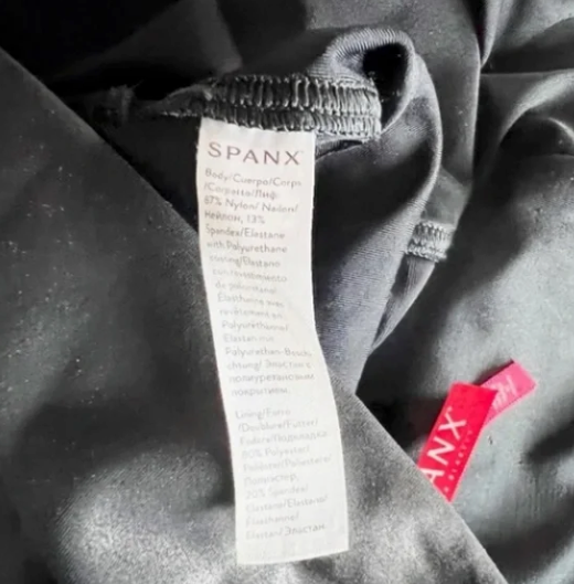 Spanx Faux Leather Sheen High Rise Slimming Skinny Leggings Black Medium