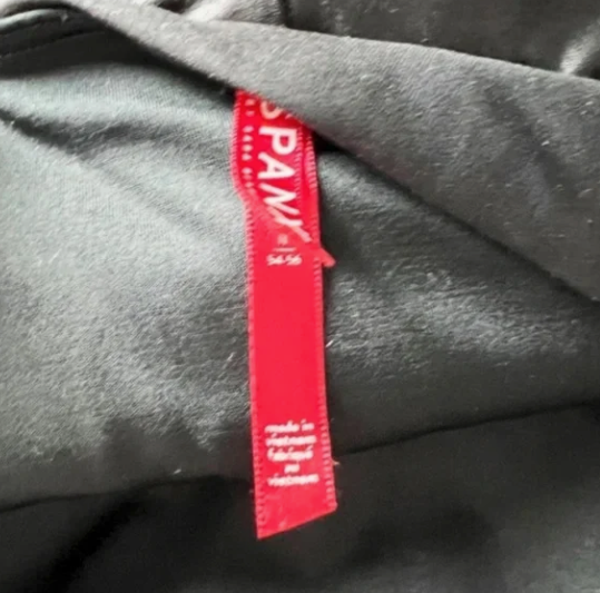 Spanx Faux Vegan Leather High Waisted Seamless Leggings Pants Slimming Black S