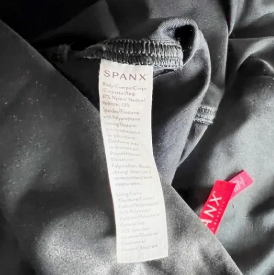 Spanx Faux Vegan Leather High Waisted Seamless Leggings Pants Slimming Black S