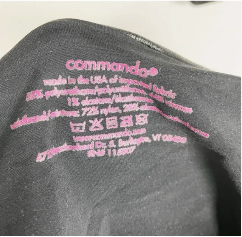 Commando Faux Vegan Leather High Waisted Skinny Leggings Black MD