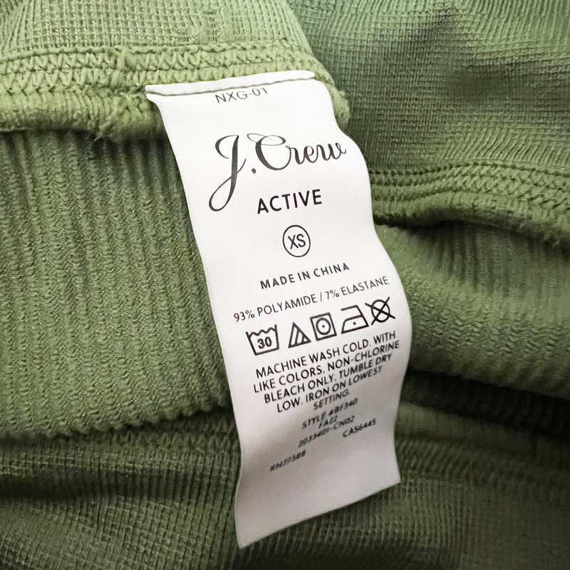 J. Crew Active Women's Sculptstretch High-Rise Ribbed Work Out Leggings Green XS