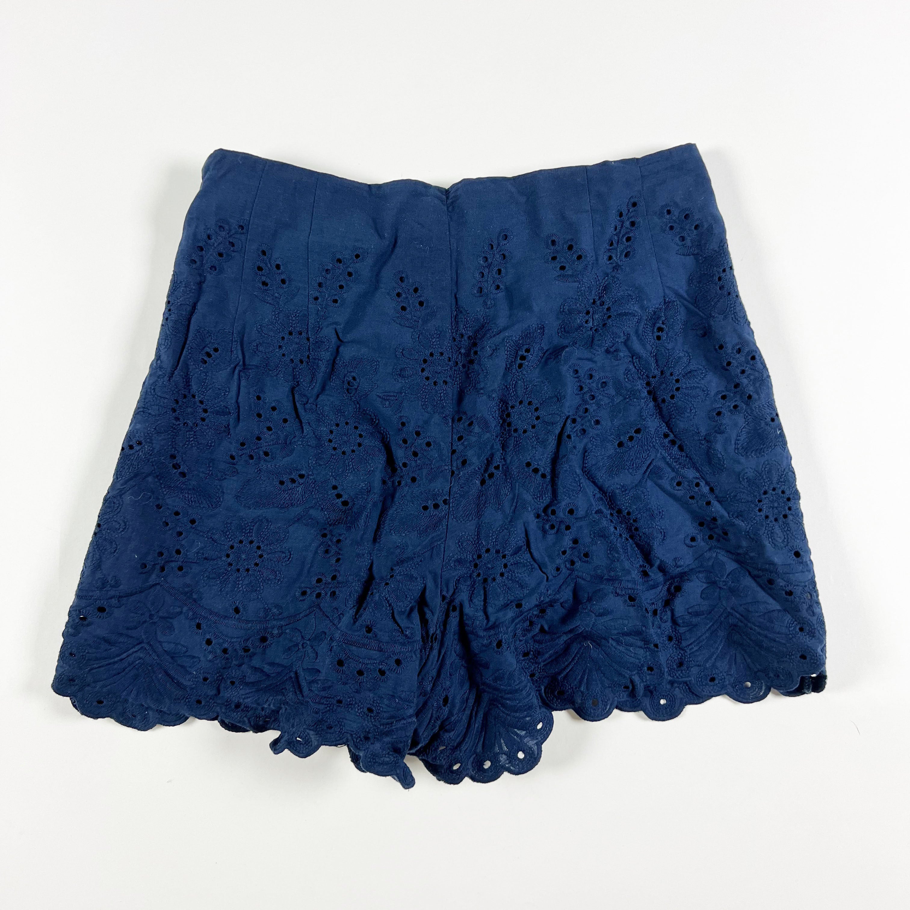 Draper James RSVP Cotton Eyelet Floral Flower Lace Embroidered High Waisted 4