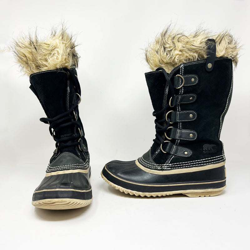 Sorel Women's Joan Of Arctic Waterproof Lined Lace Up Winter Snow Rain Boots 7