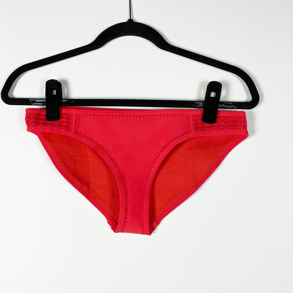 Triangl Crochet Knit Trim Neoprene Full Coverage Bikini Swim Bathing Suit Bottom