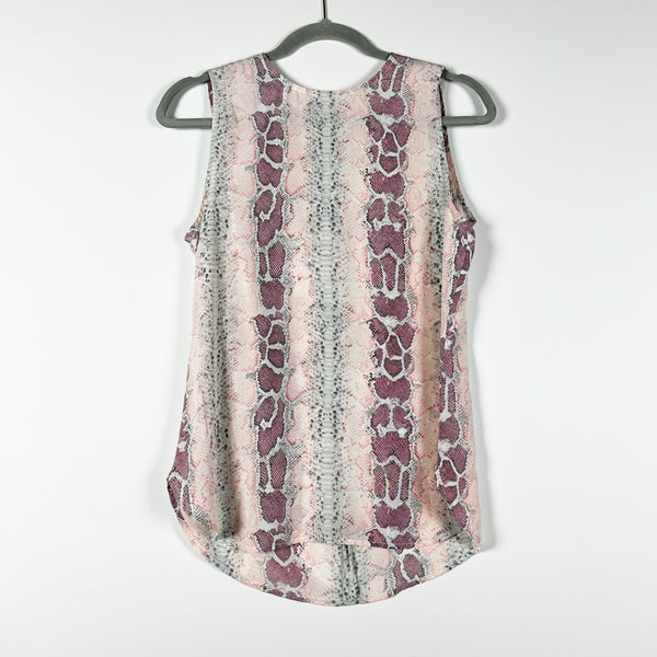 Equipment Lyle Silk Chiffon Desert Rose Multi Desert Rose Print Pattern Tank XS