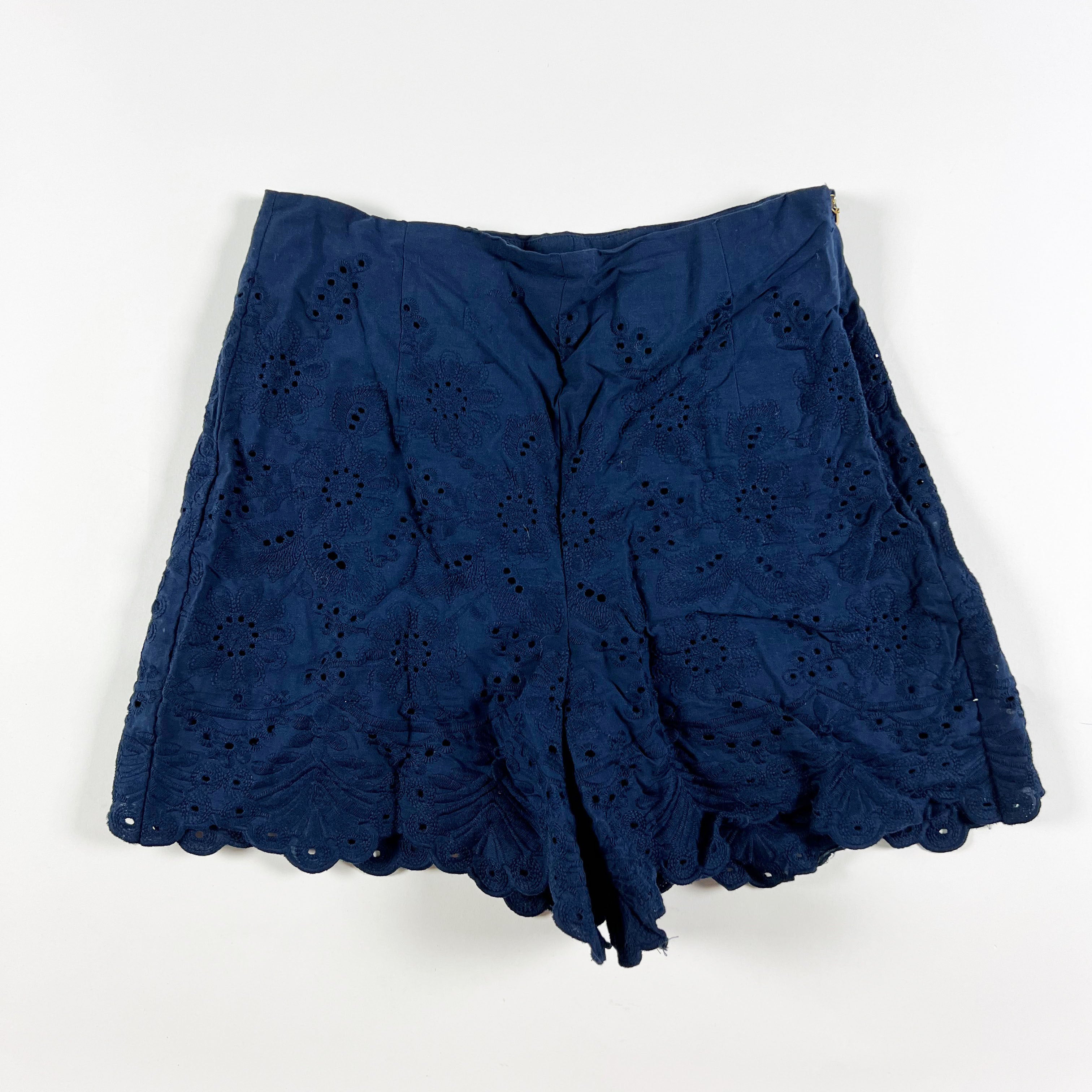 Draper James RSVP Cotton Eyelet Floral Flower Lace Embroidered High Waisted 4