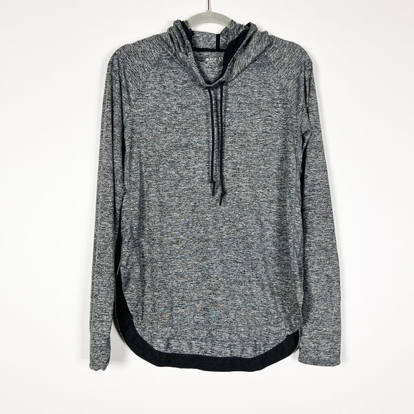 Athleta Uptempo Ultra Soft Athletic Work Out Hoodie Sweatshirt Sweater Gray S